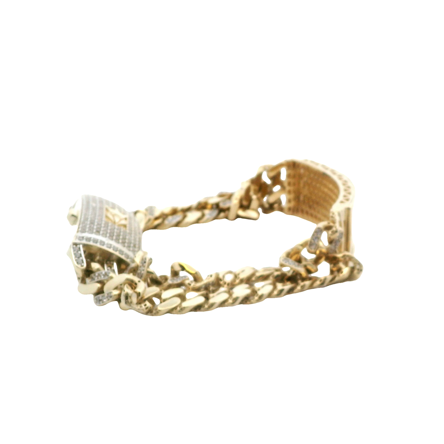 14K Yellow Gold Double ID Bracelet