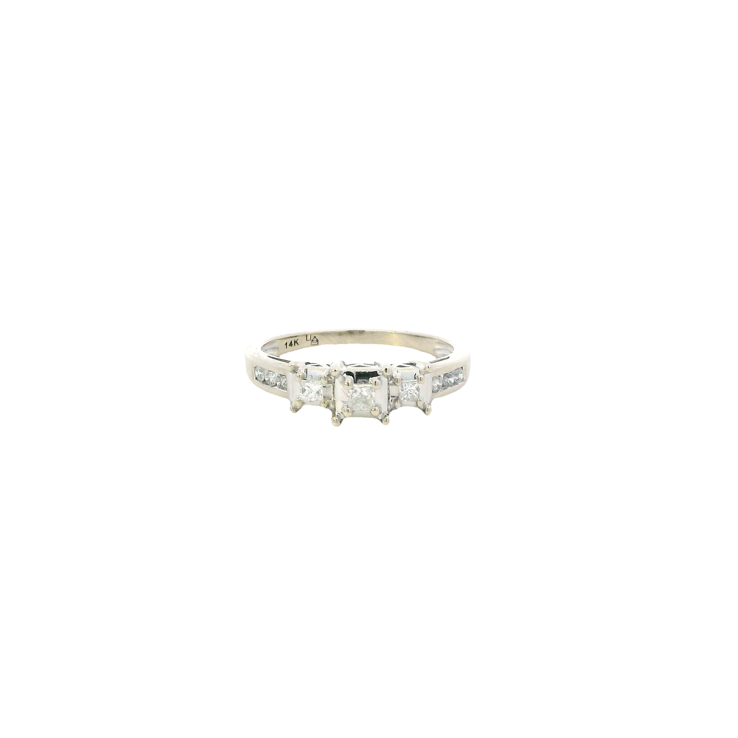 14K White Gold Women's Diamond Ring - 0.22ct