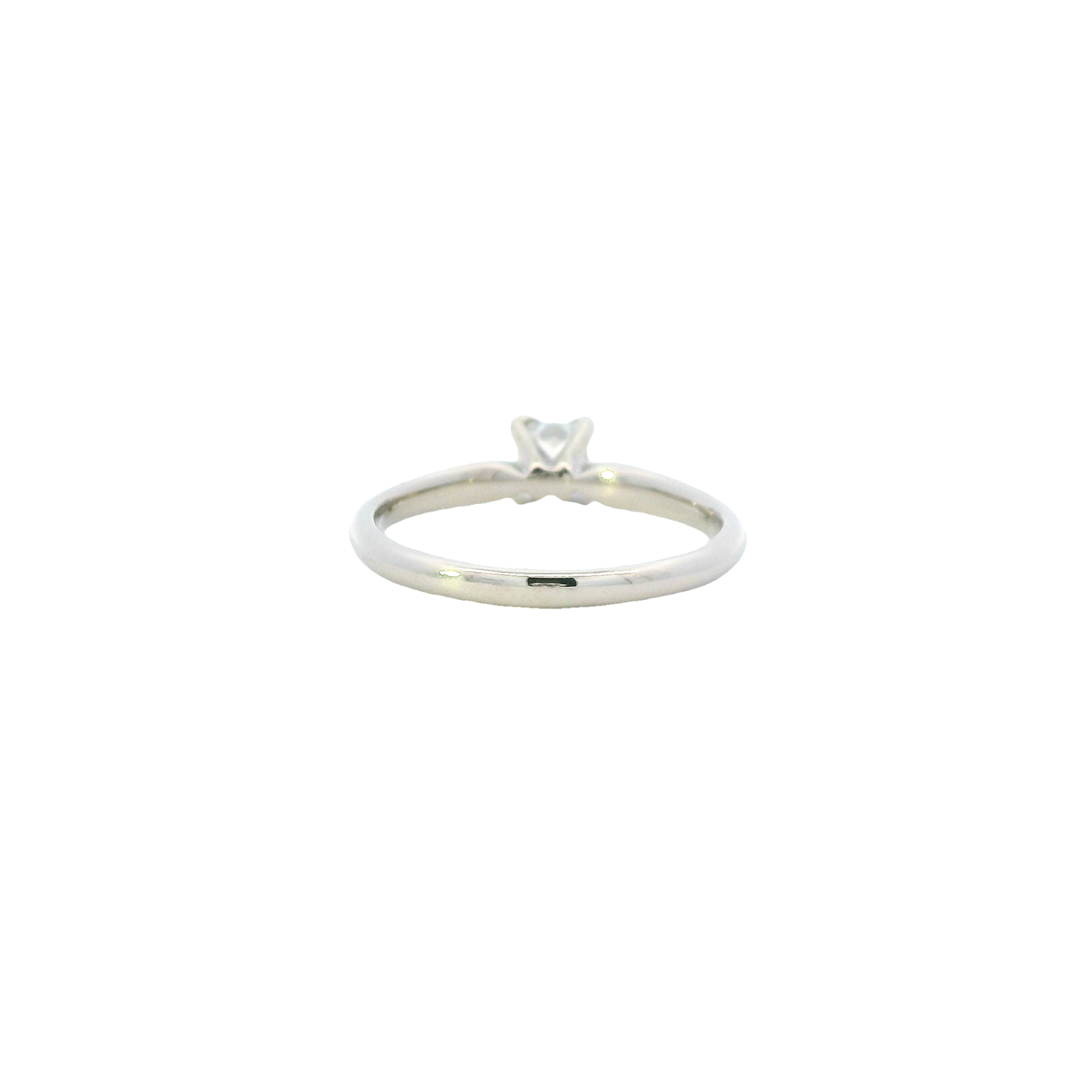 14K White Gold Diamond Solitaire Ring - 0.50ct