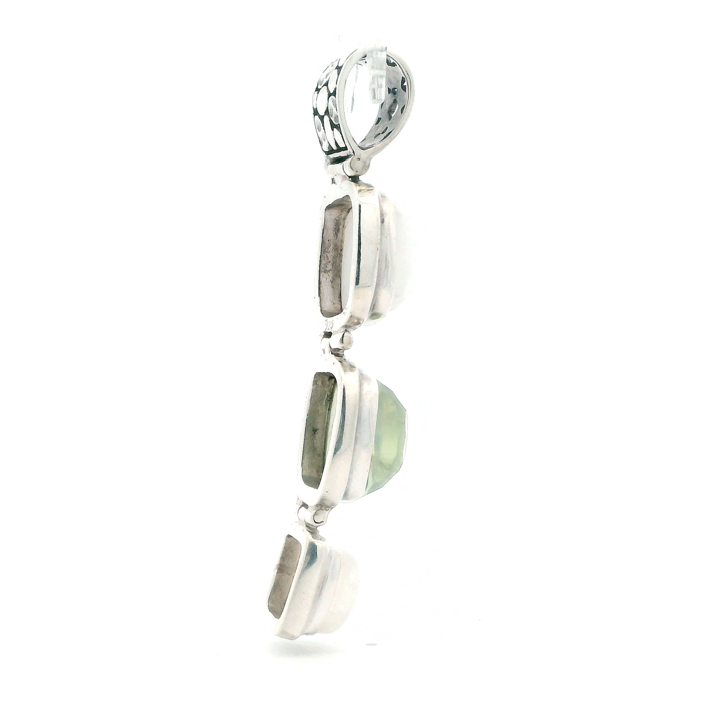 Sterling Silver Opaque Quartz Pendant