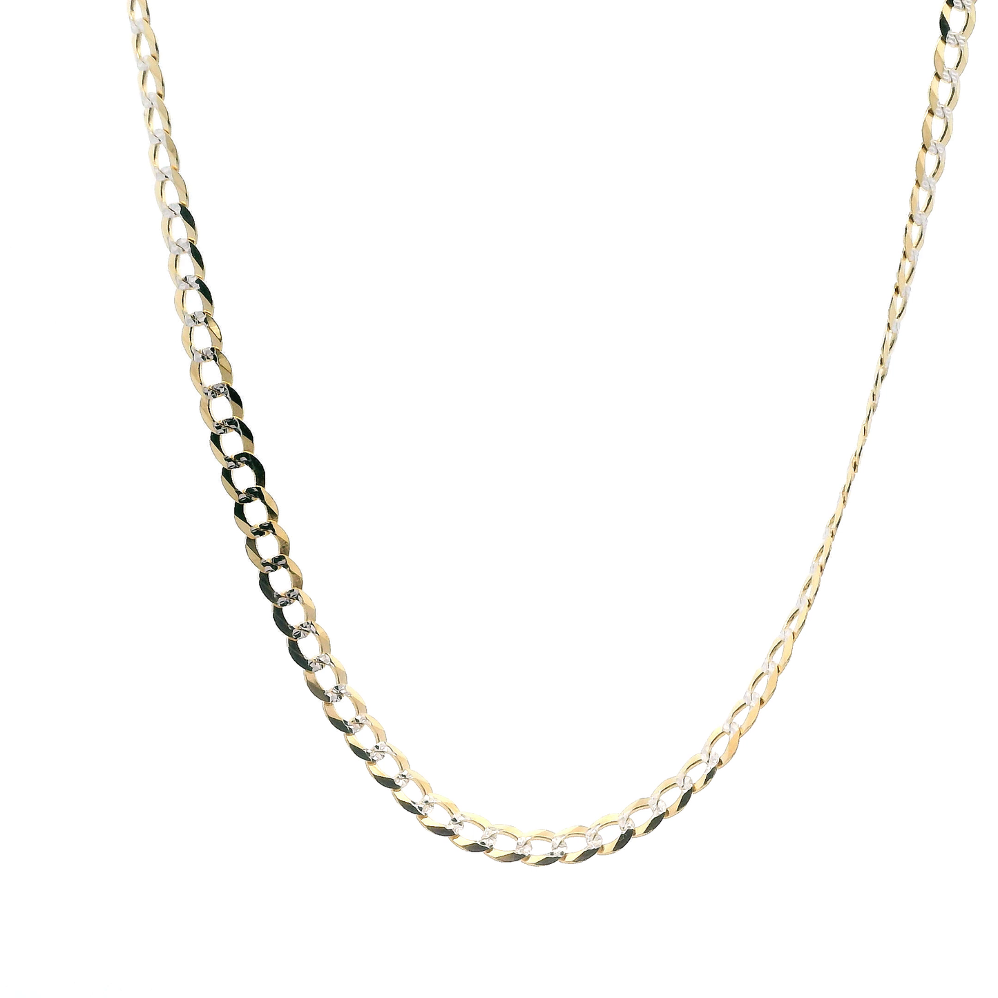 14K Yellow Gold 24" DC Curb Chain