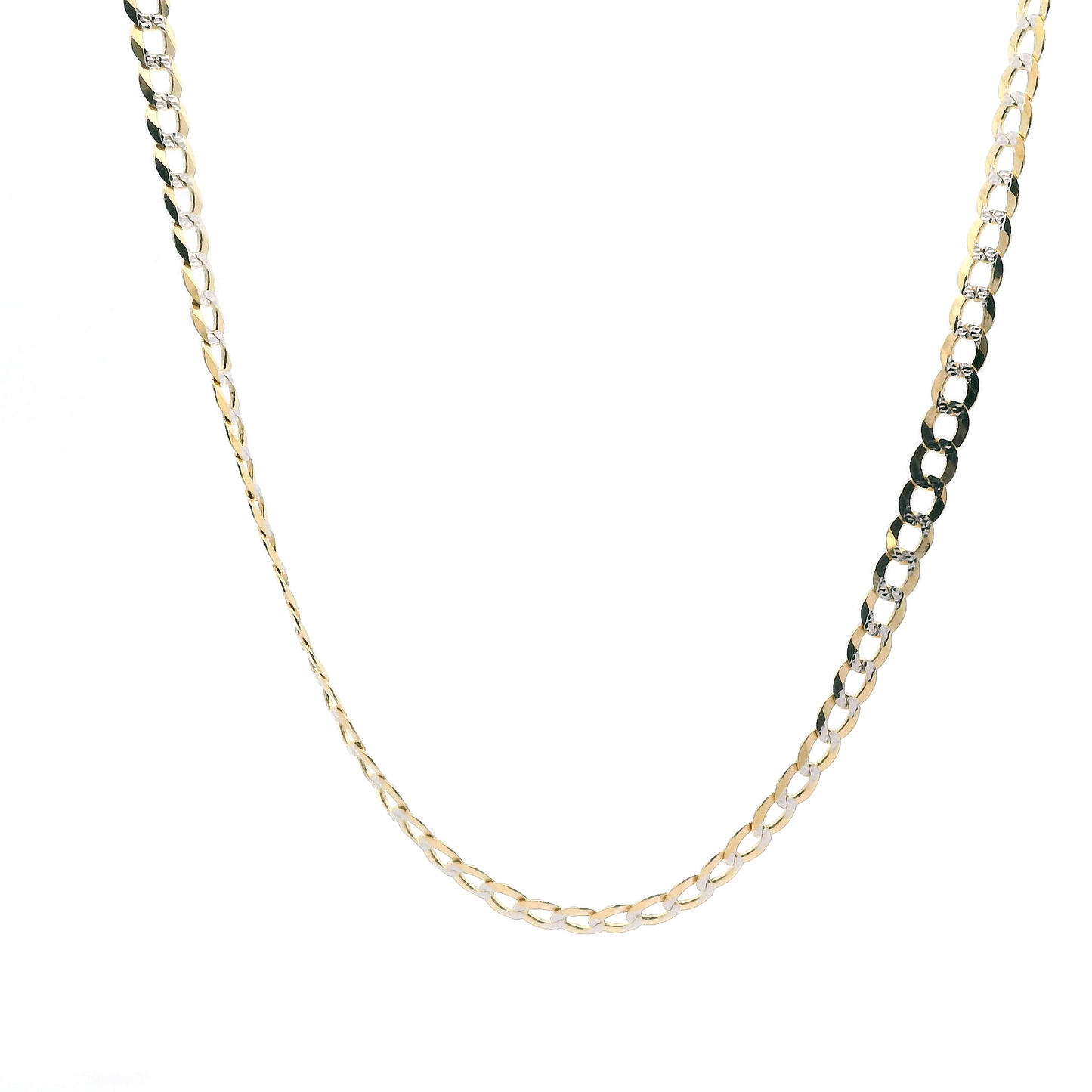 14K Yellow Gold 24" DC Curb Chain