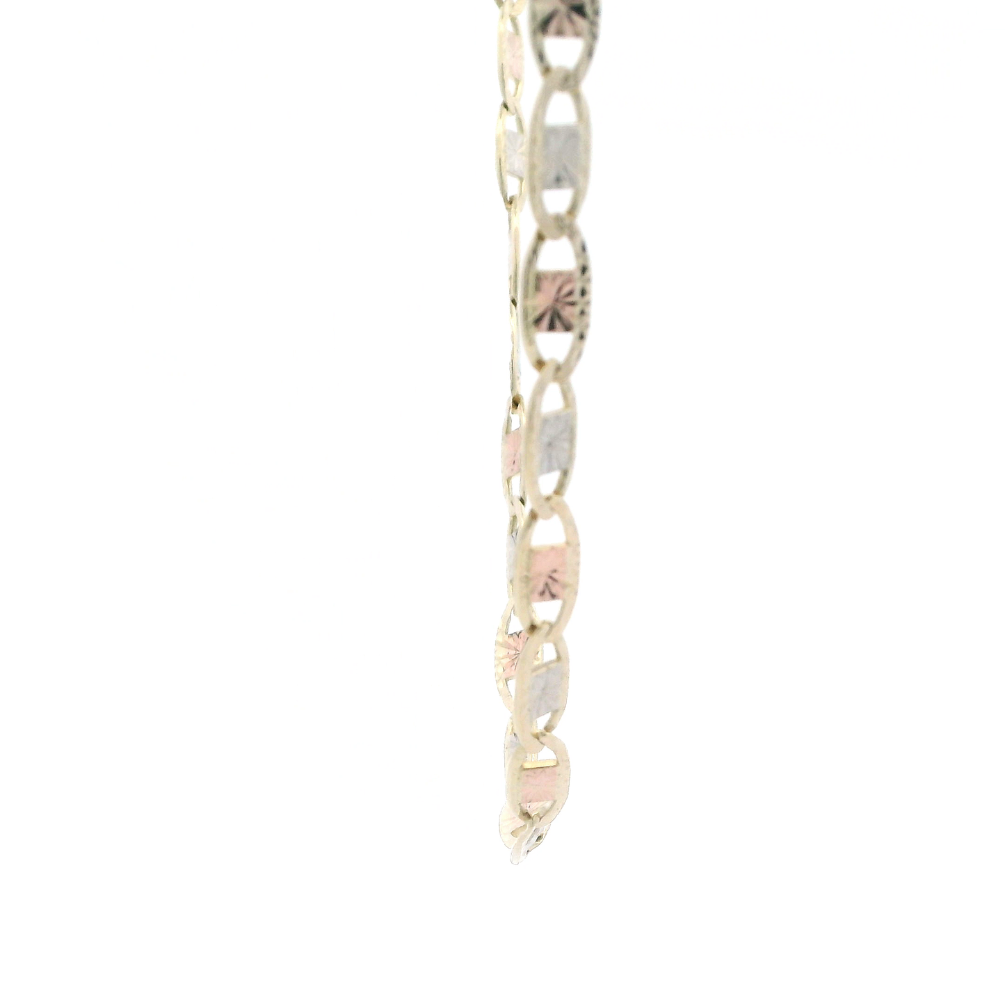 14K Tri-Color Gold 24.5" DC Mariner Chain
