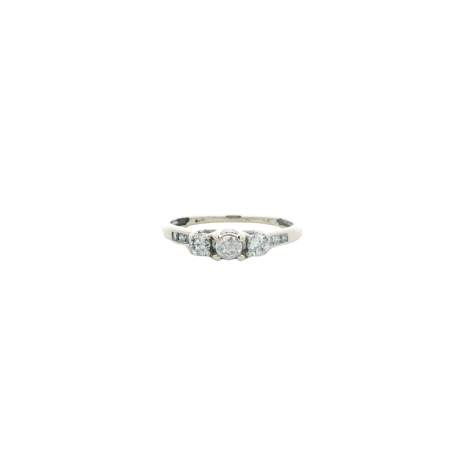 10K White Gold Diamond Ring - 0.46ct