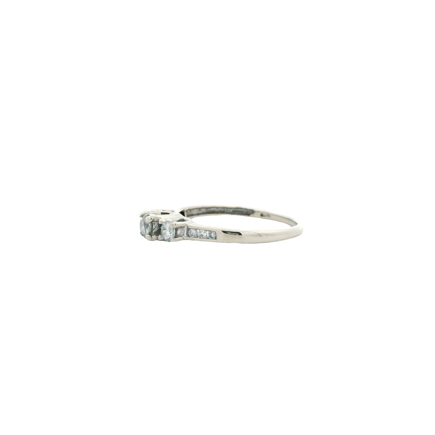 10K White Gold Diamond Ring - 0.46ct