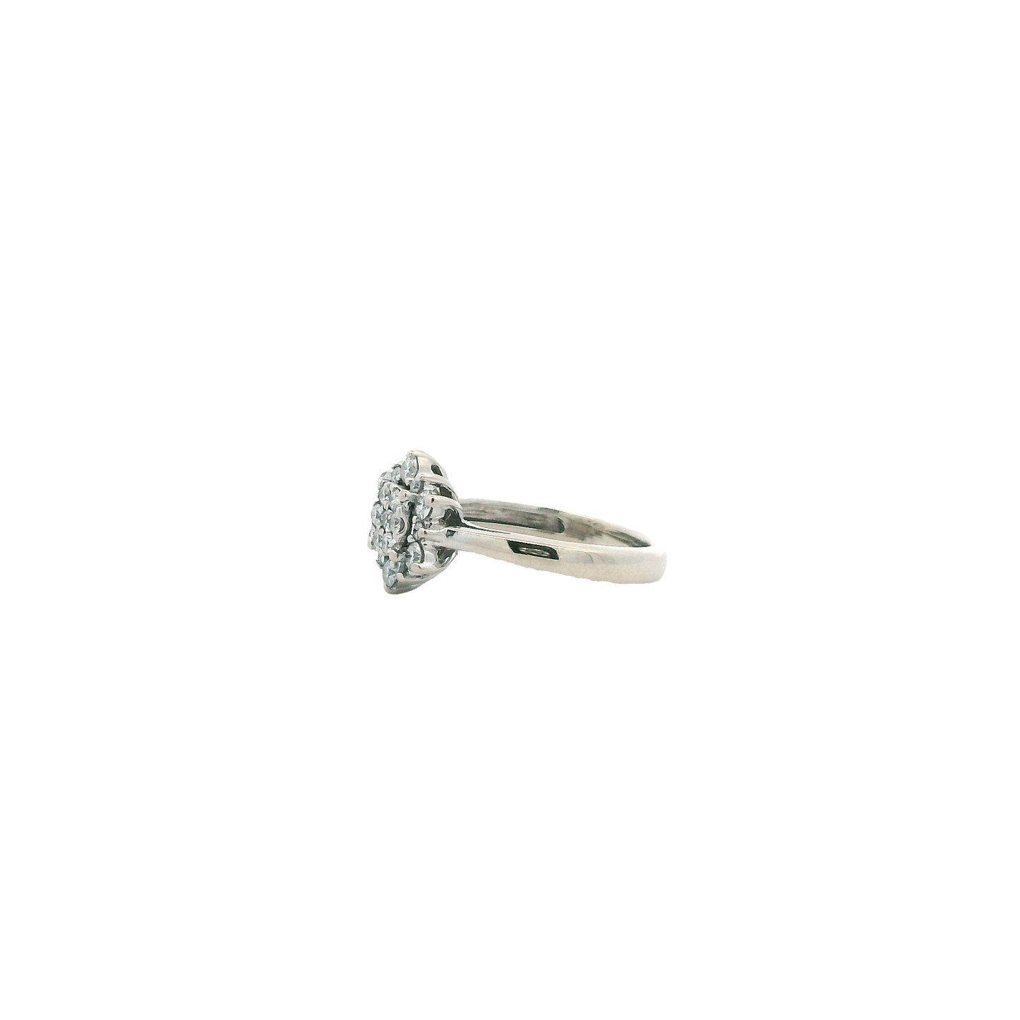 10K White Gold Diamond Ring - 0.42ct