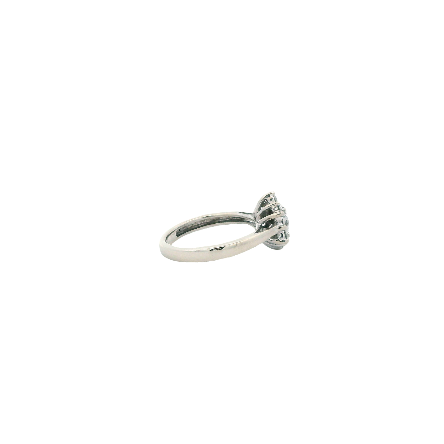 10K White Gold Diamond Ring - 0.42ct