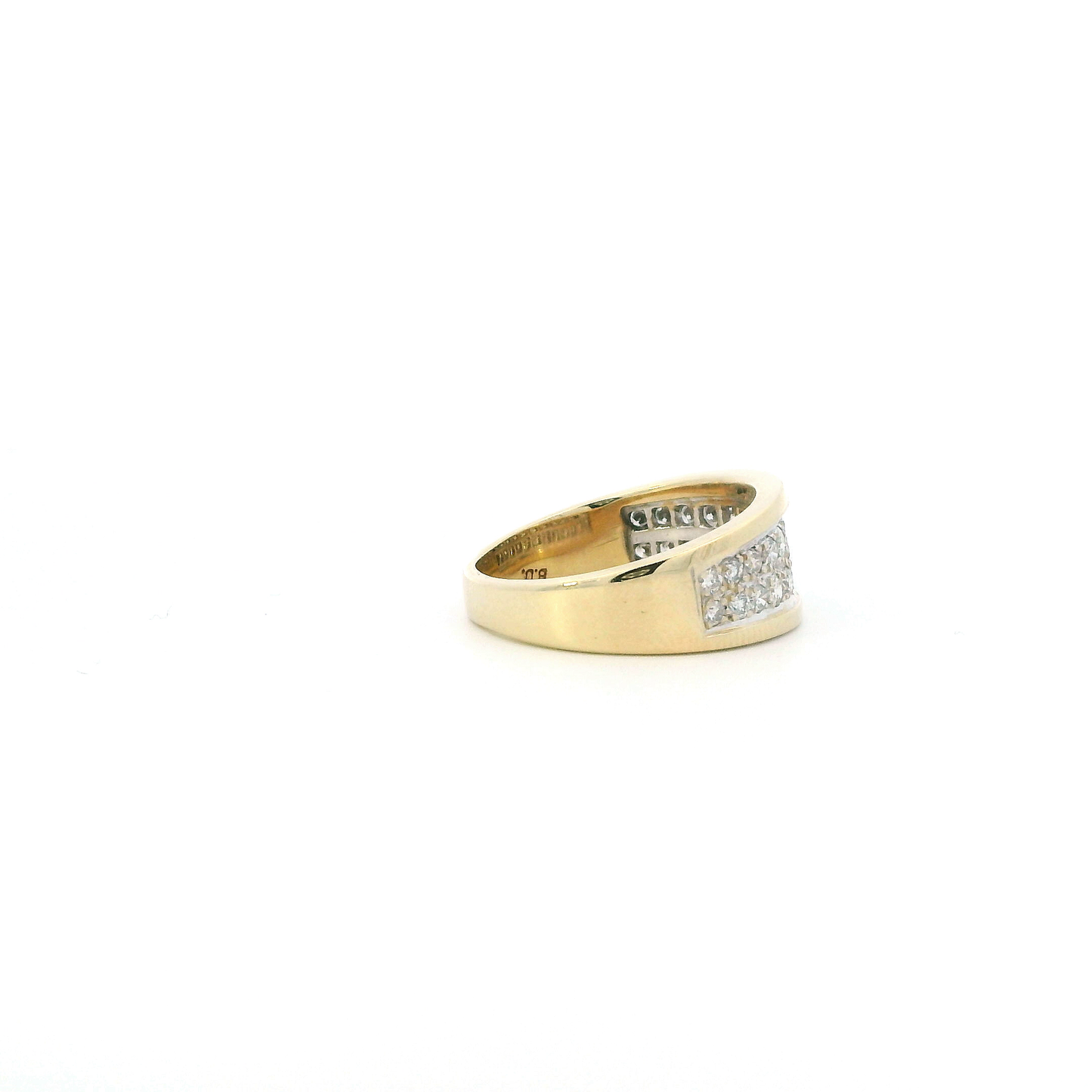 14K Yellow Gold Diamond Ring - 0.77ct
