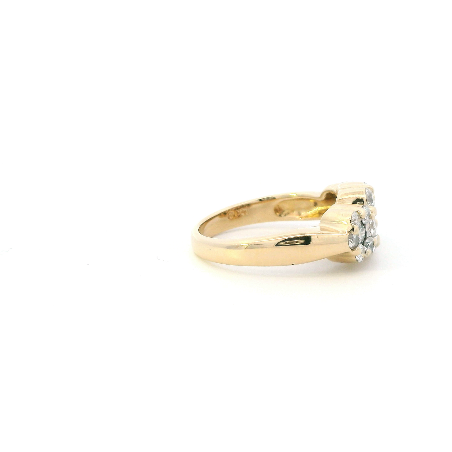 14K Yellow Gold Diamond Womens Ring - 1.20ct