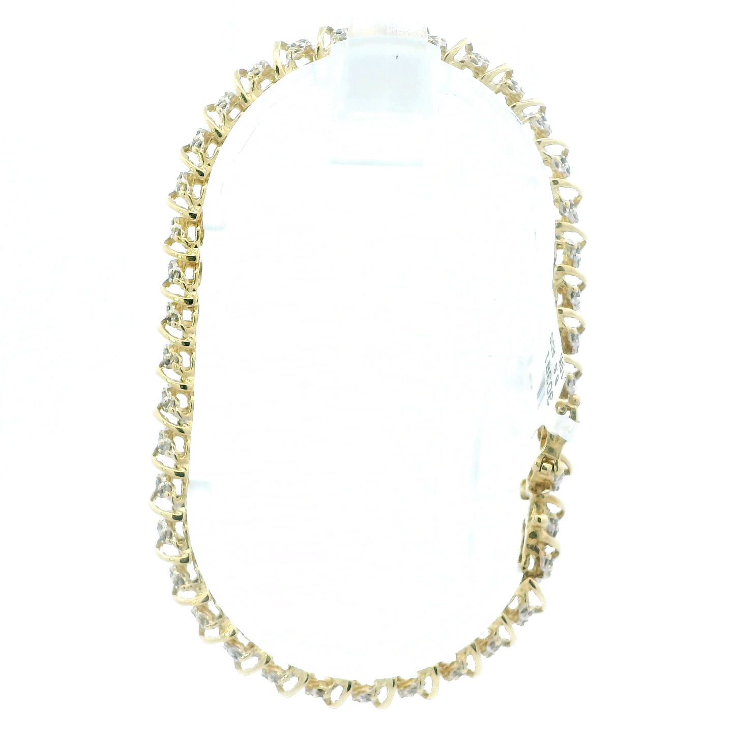 10K Yellow Gold Diamond Tennis Bracelet - 2.00ct