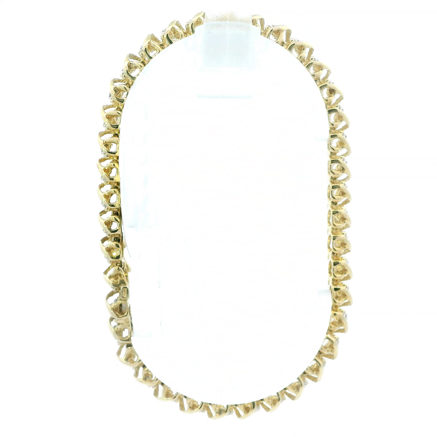 10K Yellow Gold Diamond Tennis Bracelet - 2.00ct