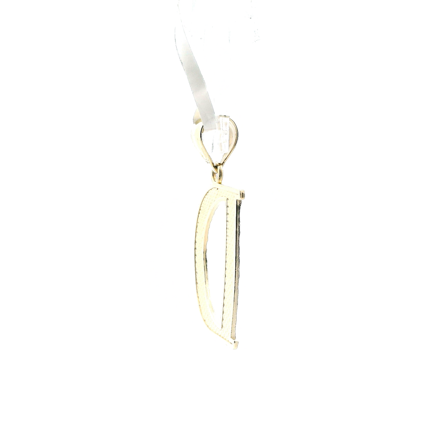 10K Yellow Gold Letter "D" Pendant