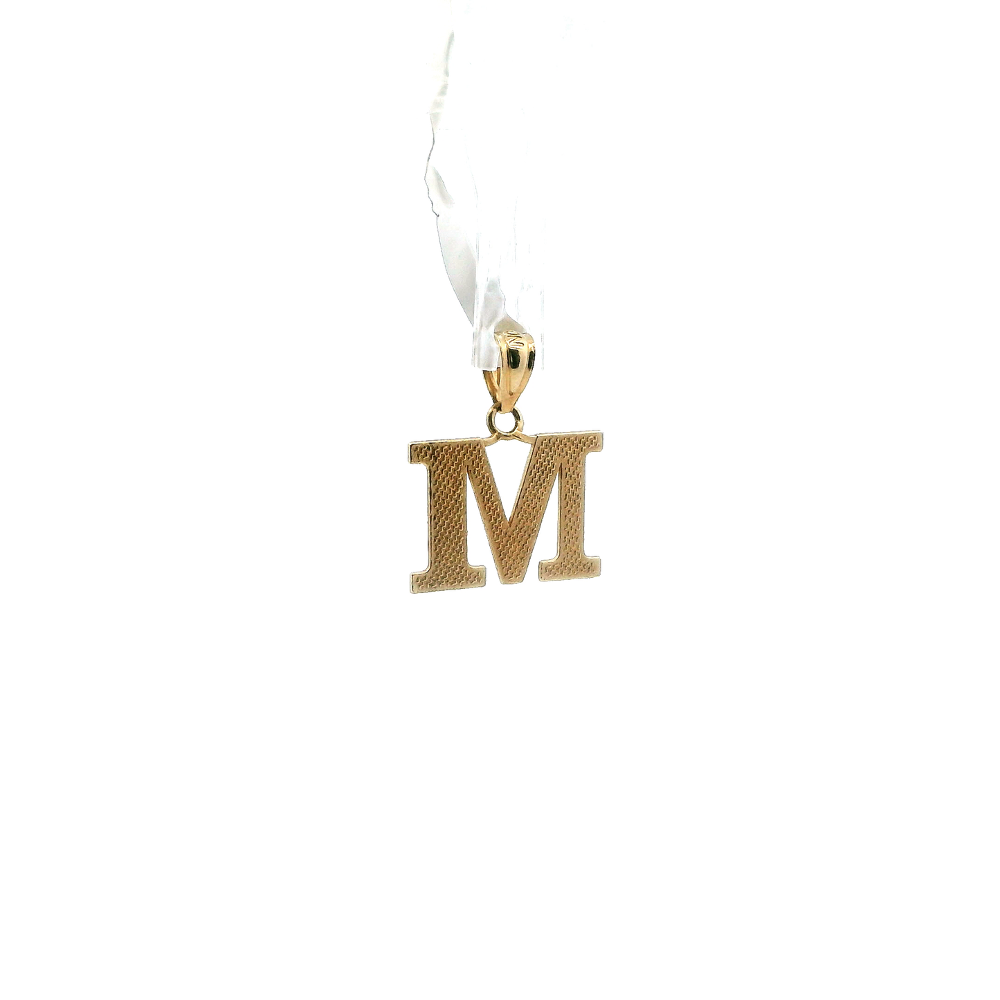 10K Yellow Gold Letter "M" Pendant