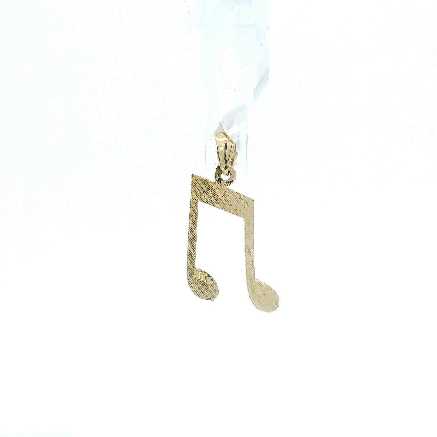 14K Yellow Gold Music Note Pendant
