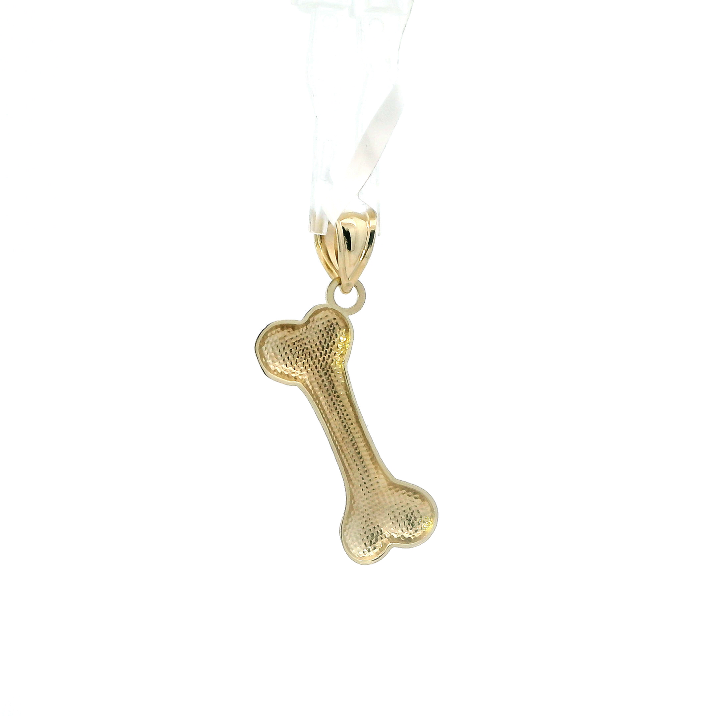 10K Yellow Gold Bone Pendant