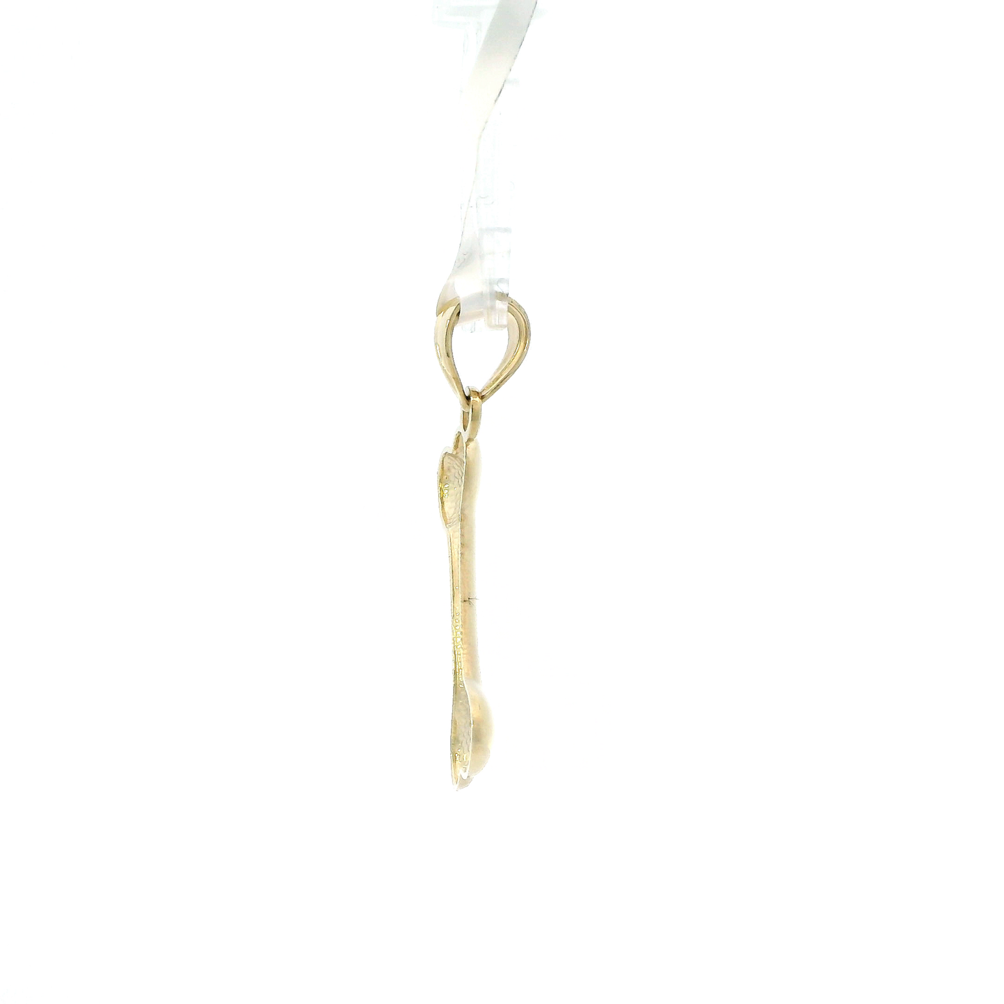 10K Yellow Gold Bone Pendant