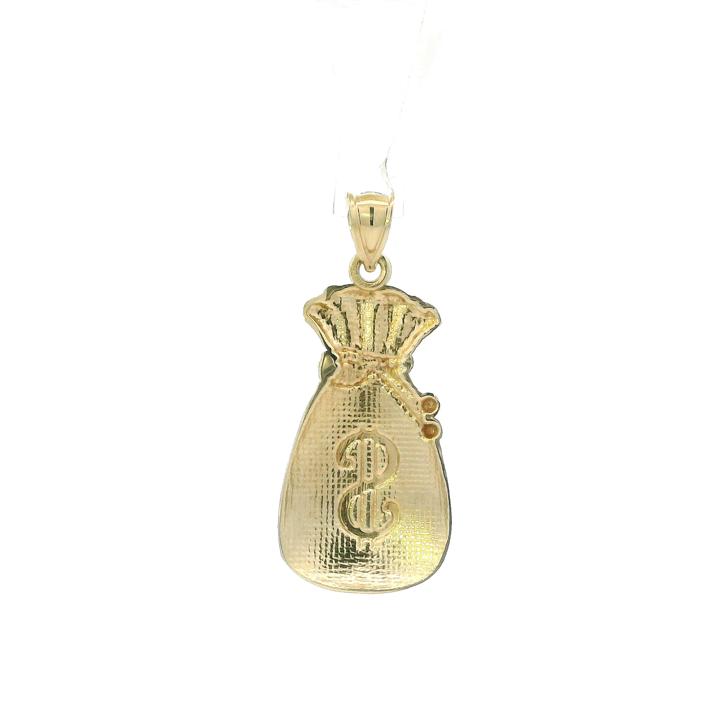 10K Yellow Gold Money Bag Pendant
