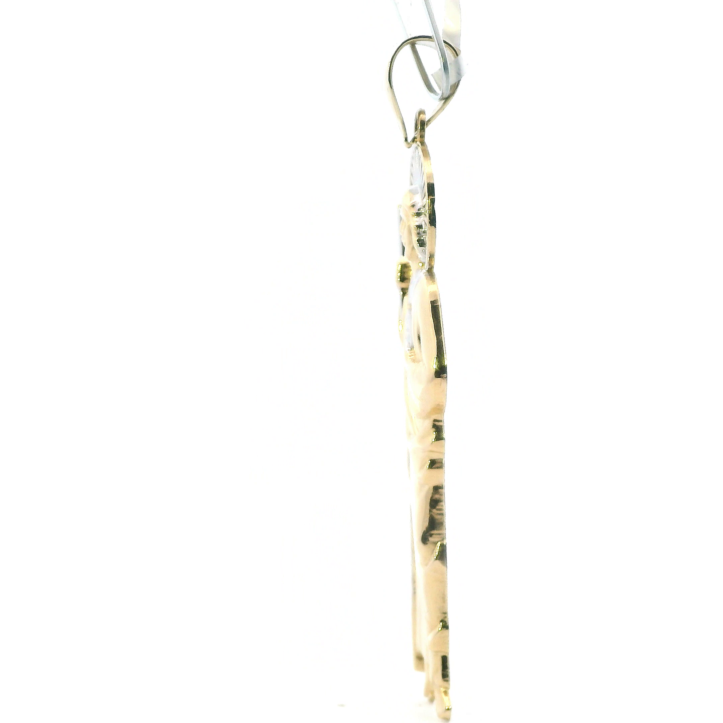 14K Yellow Gold Religious Figure Pendant