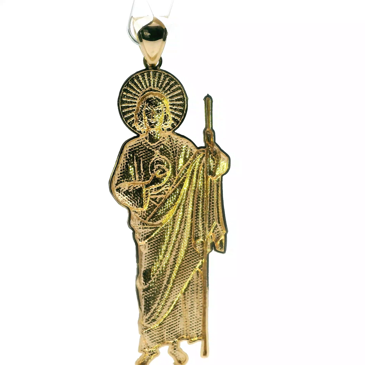 14K Yellow Gold Religious Figure Pendant