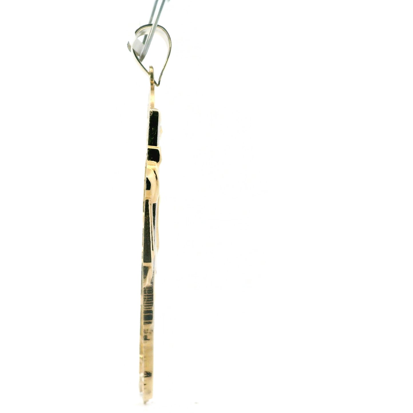 14K Yellow Gold Religious Figure Pendant