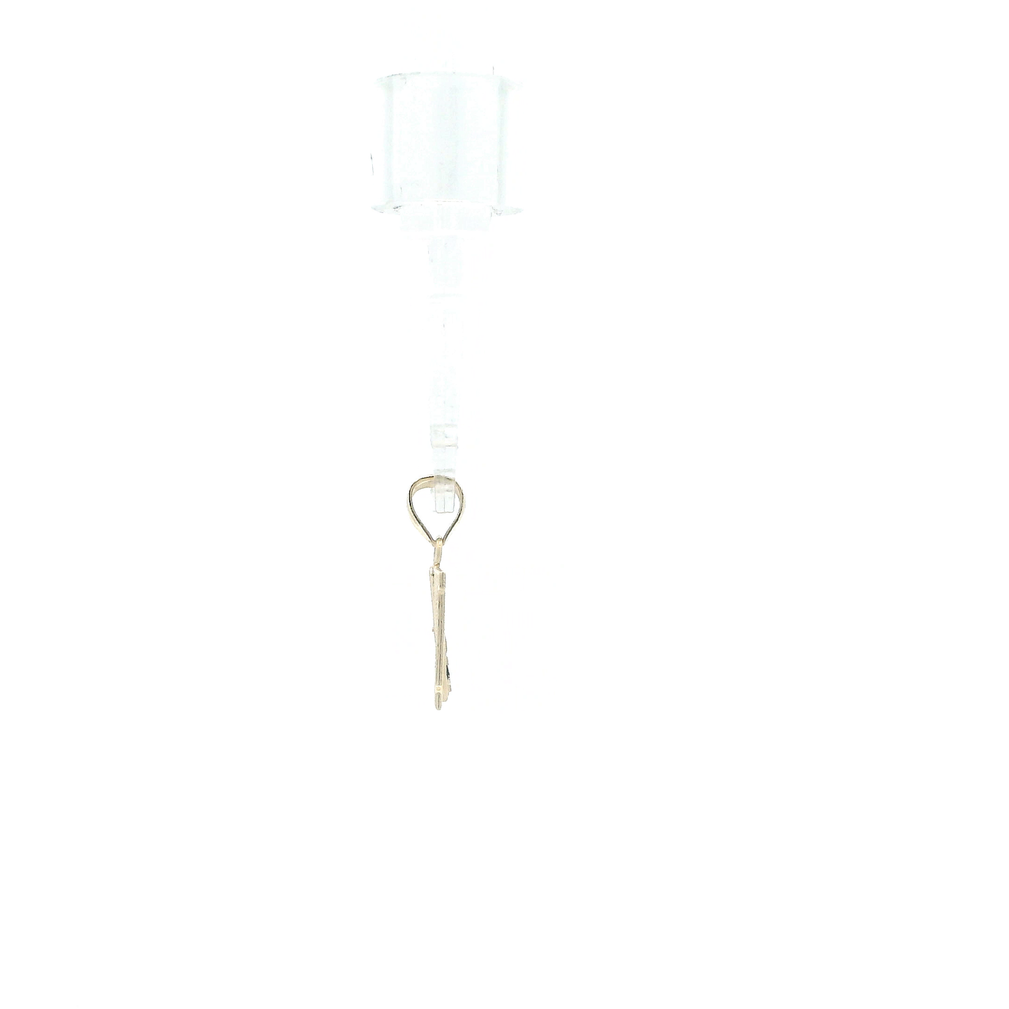 10K Yellow Gold Diamond Cut Letter "M" Pendant
