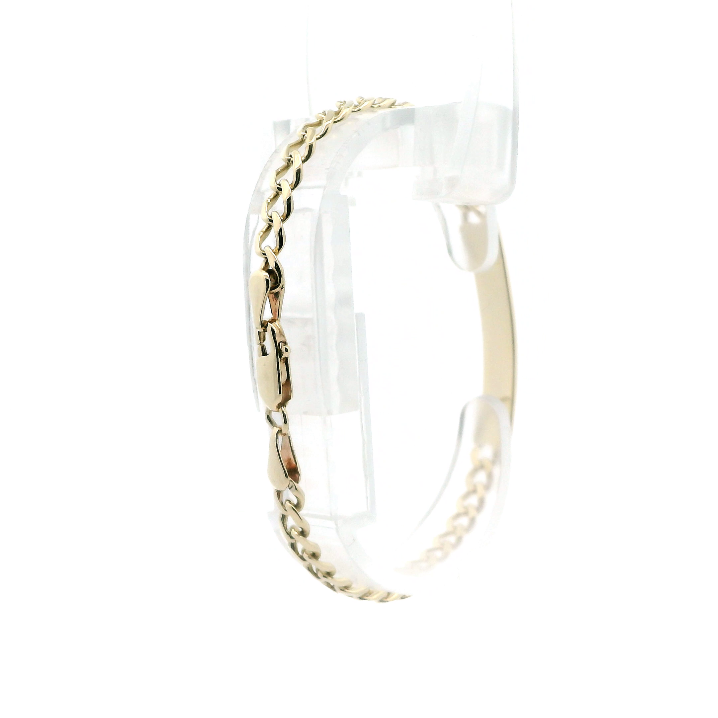 14K Yellow Gold ID Curb Bracelet