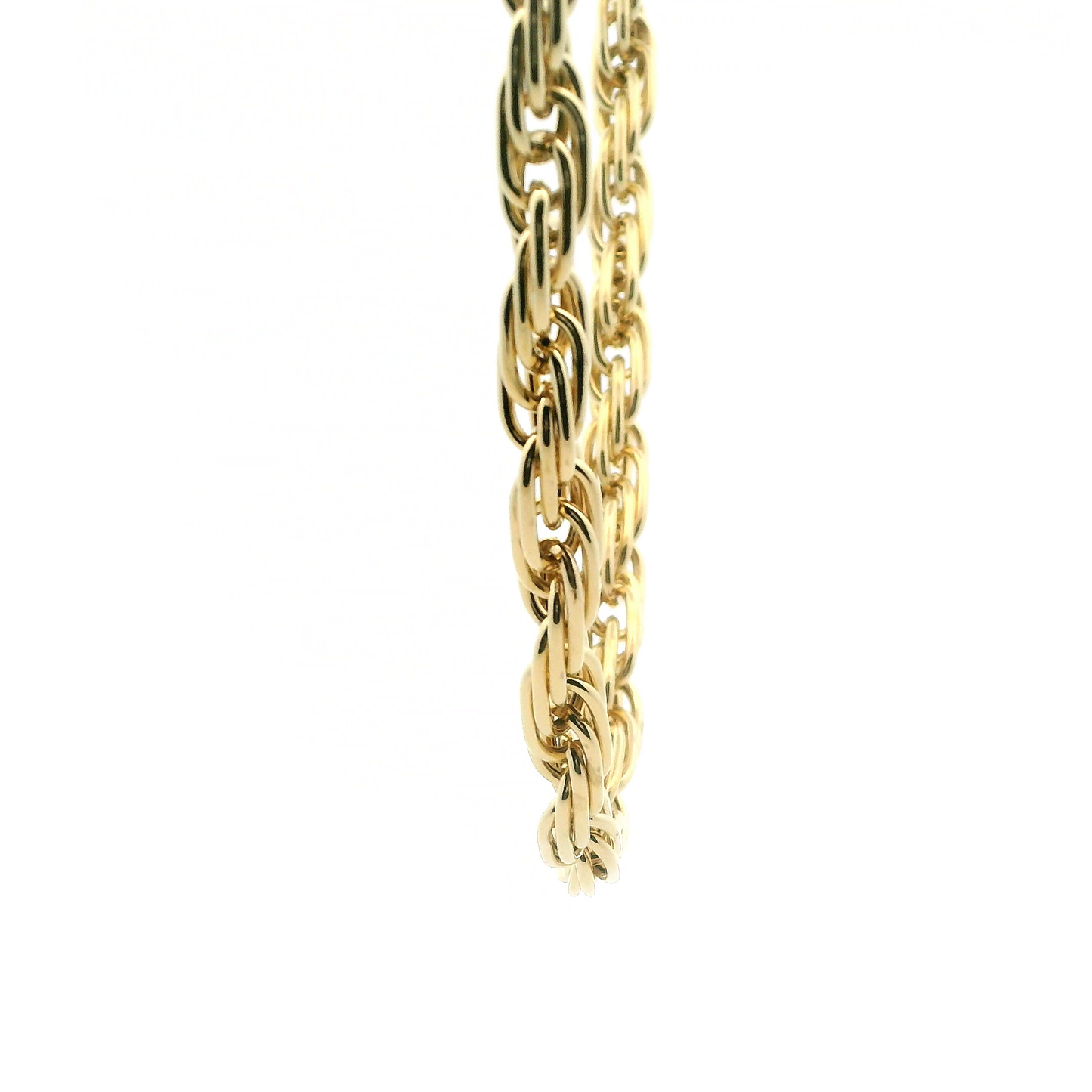 14K Yellow Gold 18" Hollow Rope Chain