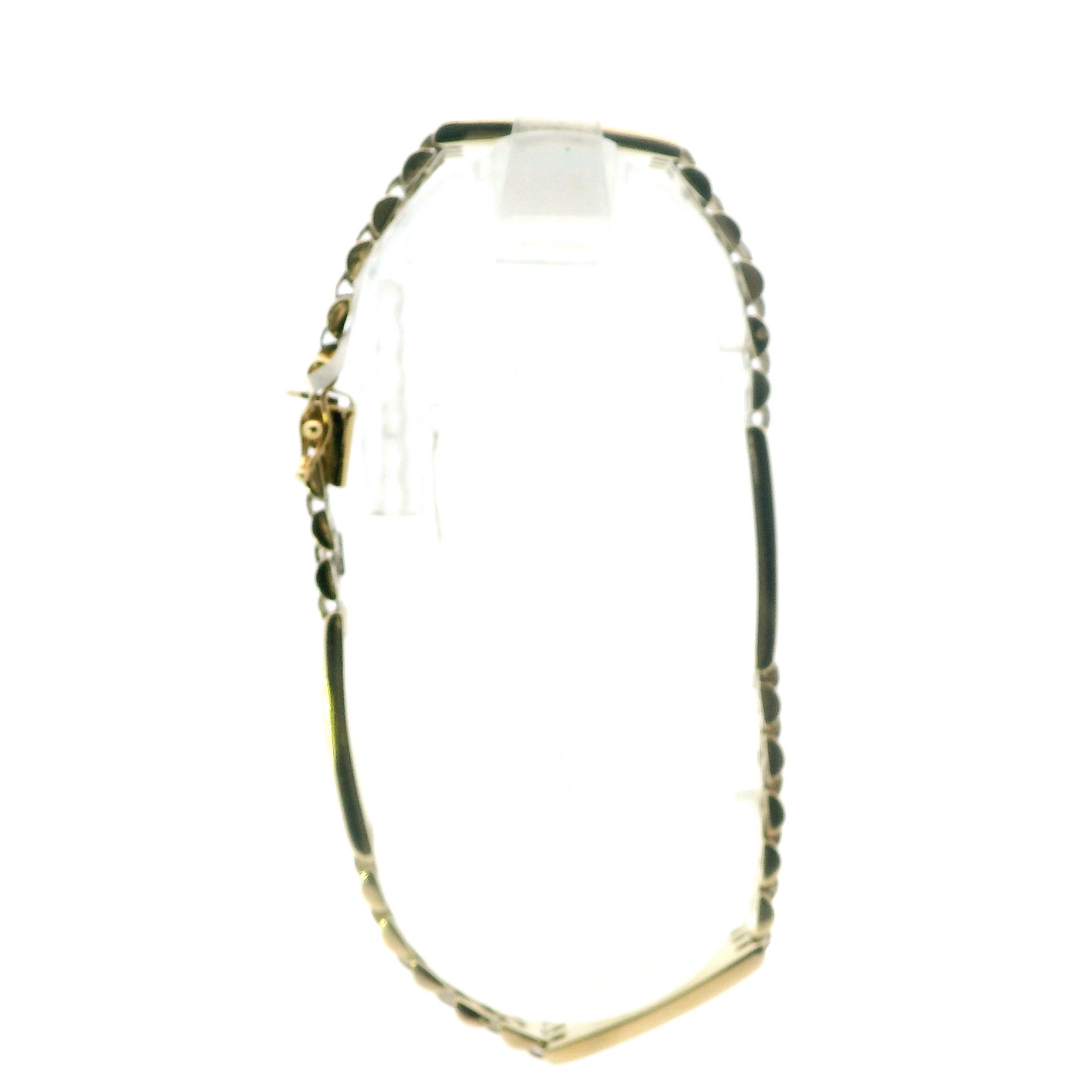 14K Yellow Gold Panther Link Bracelet & Black Onyx Segments