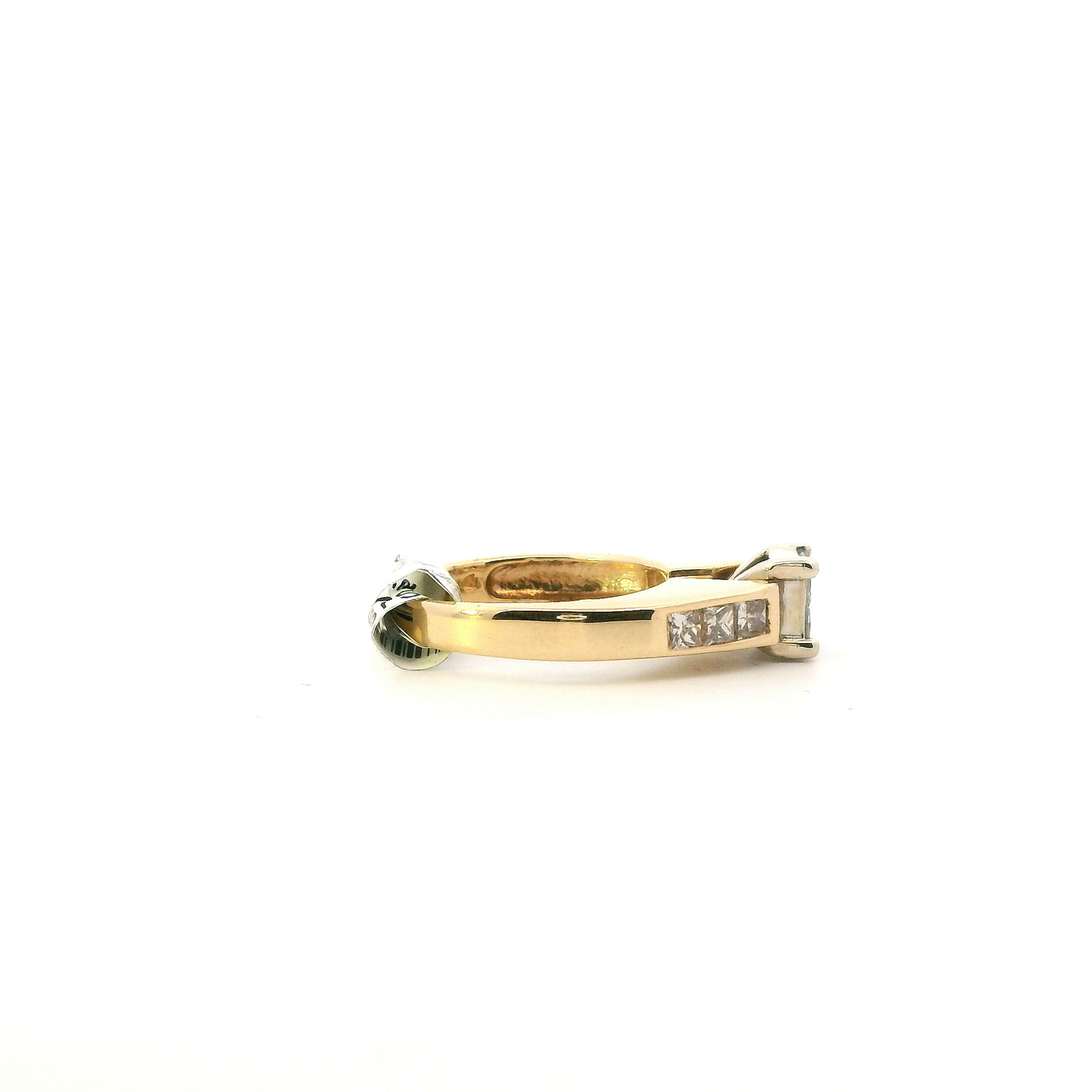 14K Yellow Gold Diamond Womens Ring - 0.88ct
