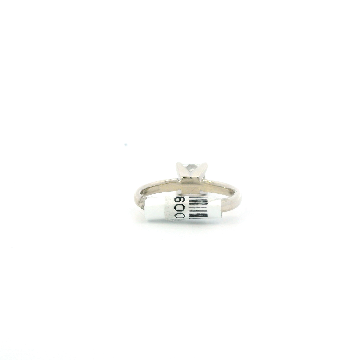 14K White Gold Solitaire Diamond Womens Ring - 1.01ct