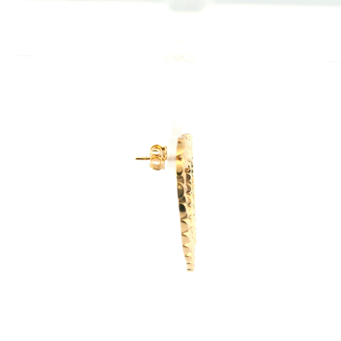 10K Yellow Gold Rolex Heart Earrings