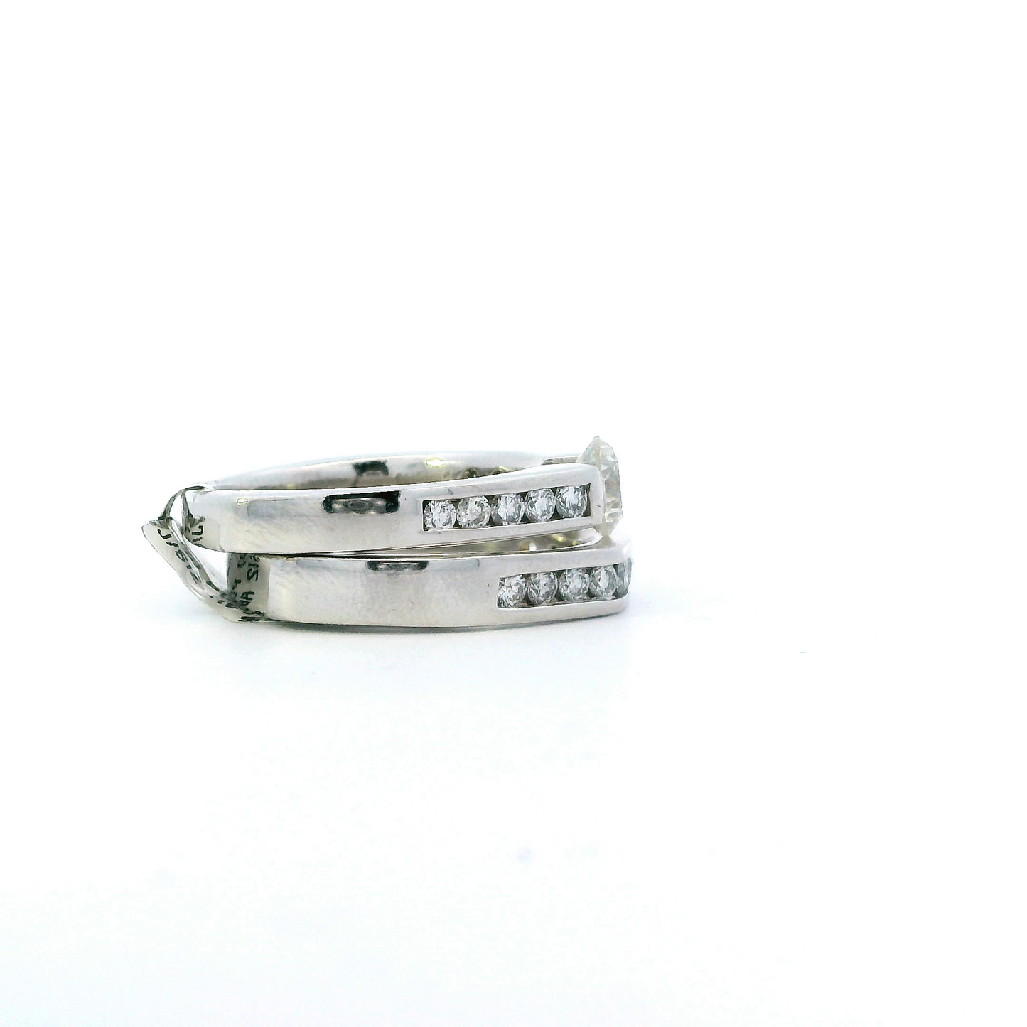 Platinum Womens Diamond Engagement & Wedding Ring Set - 2.36ct