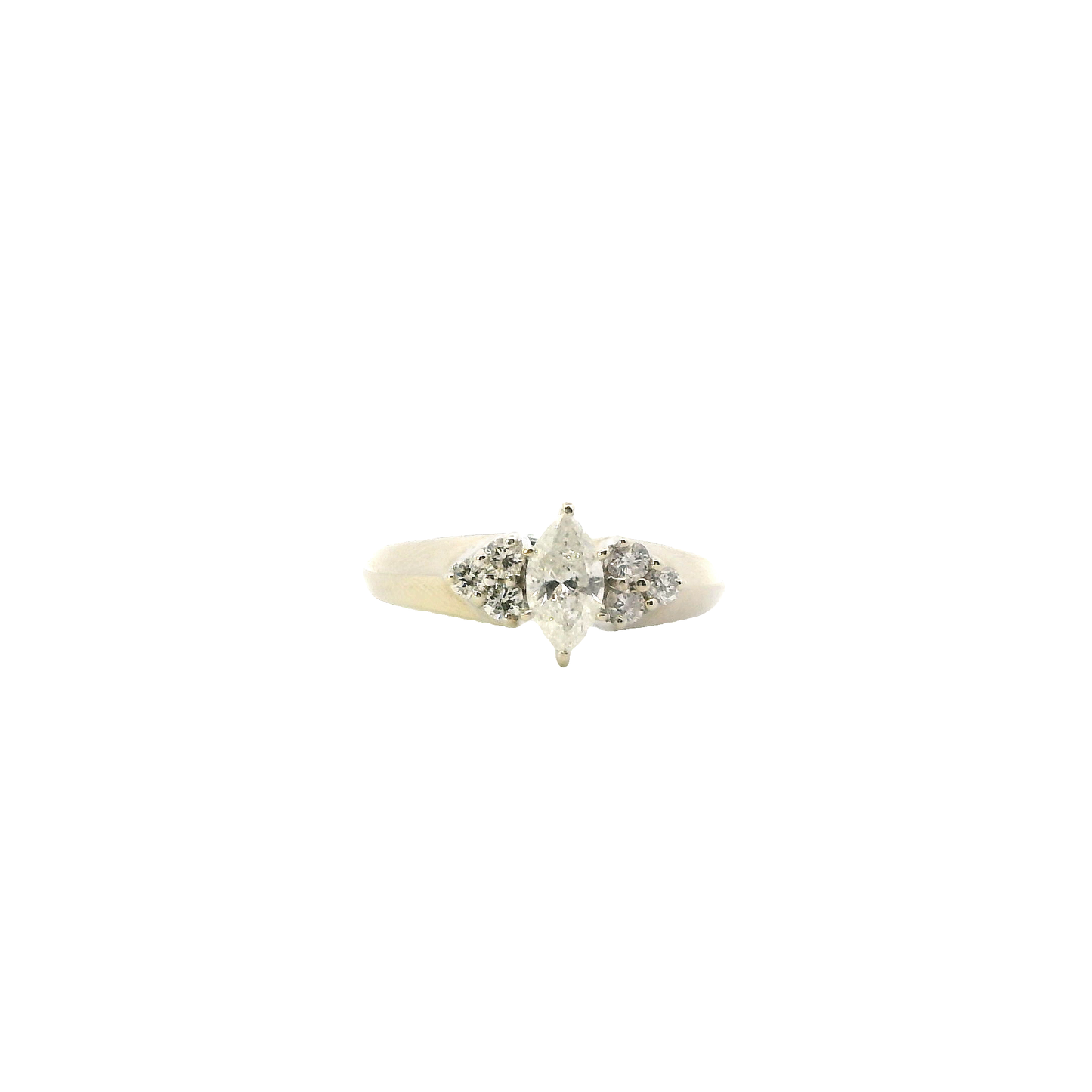 14K White Gold Diamond Ring - 0.76ct