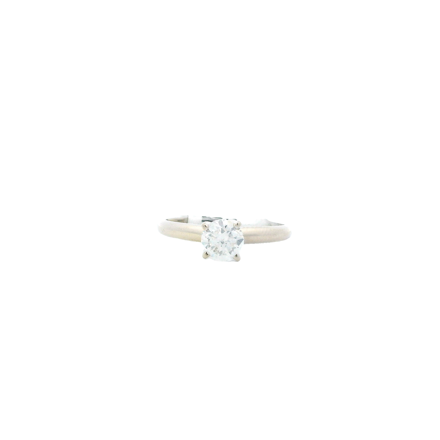 14K White Gold Diamond Solitaire Ring - 0.71ct