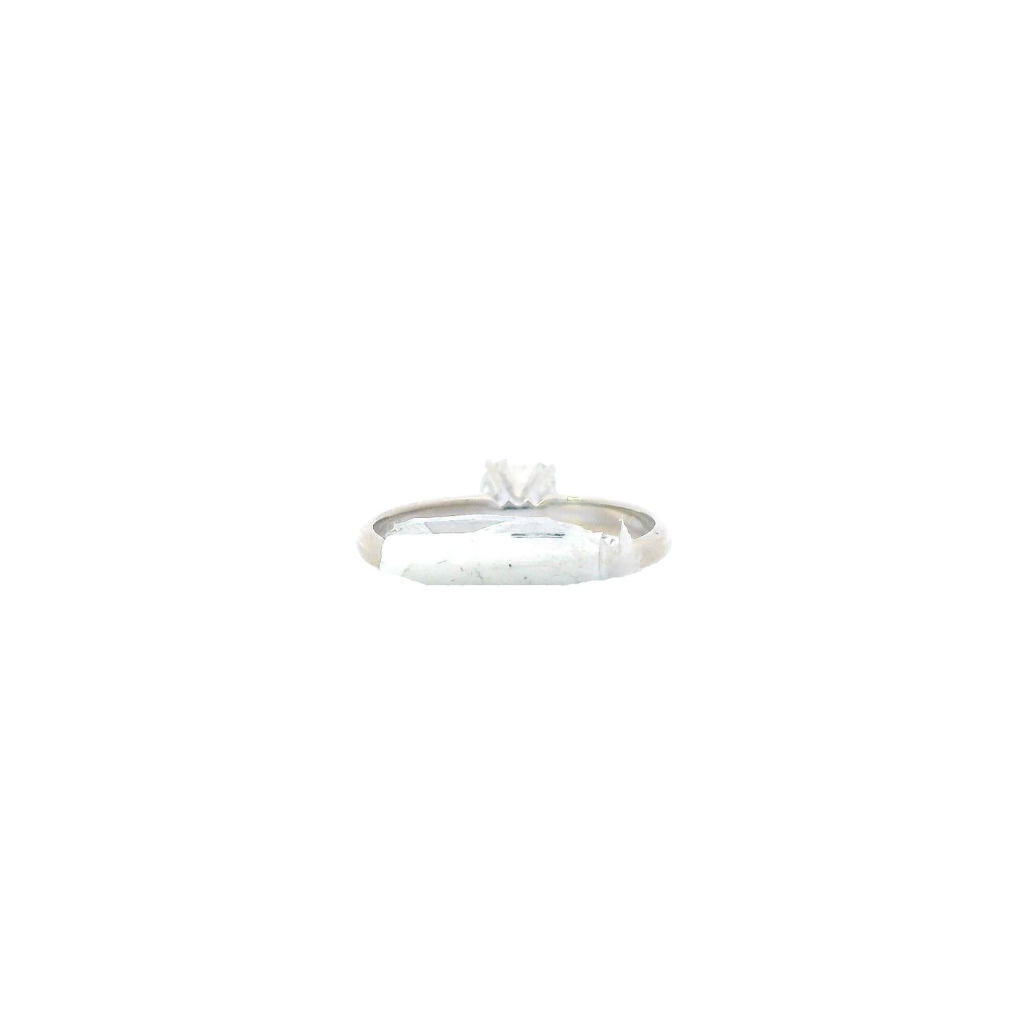 14K White Gold Diamond Solitaire Ring - 0.71ct