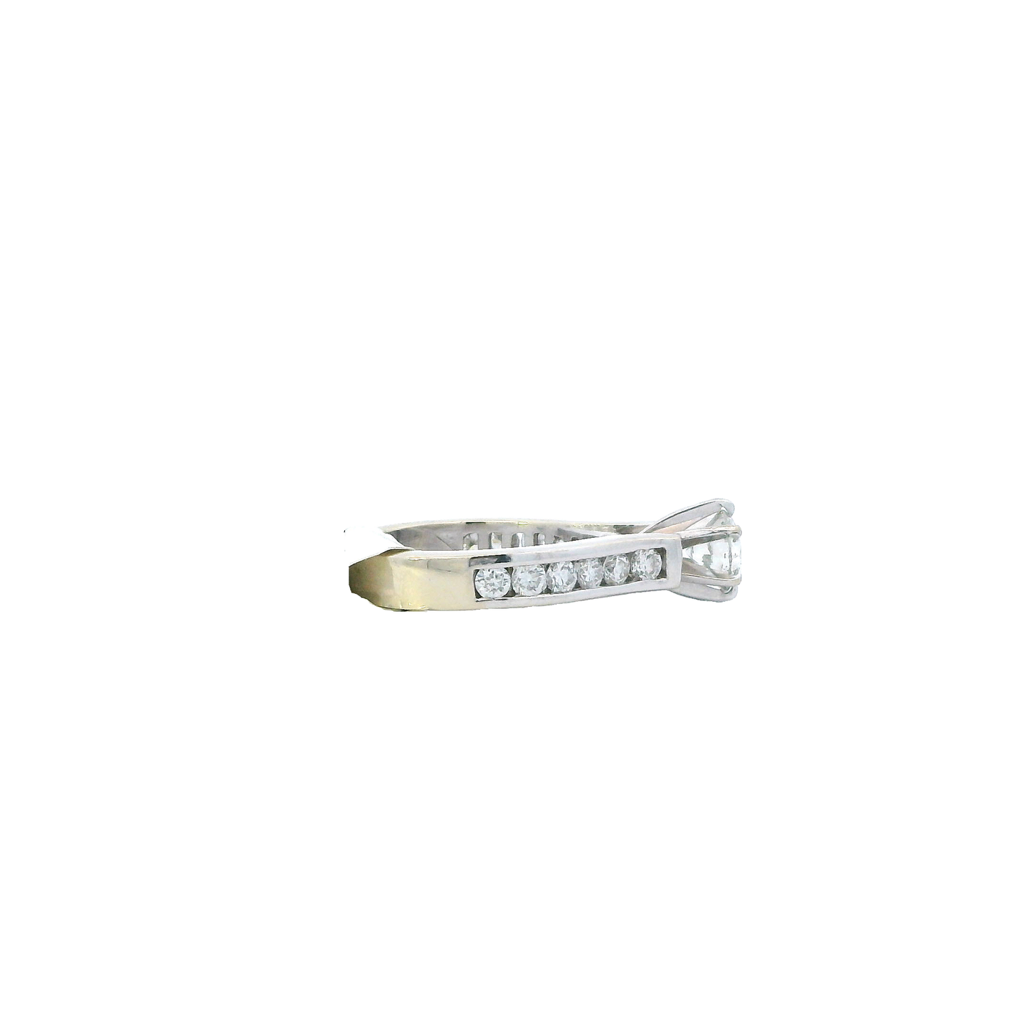 14K White Gold Diamond Ring - 1.07ct