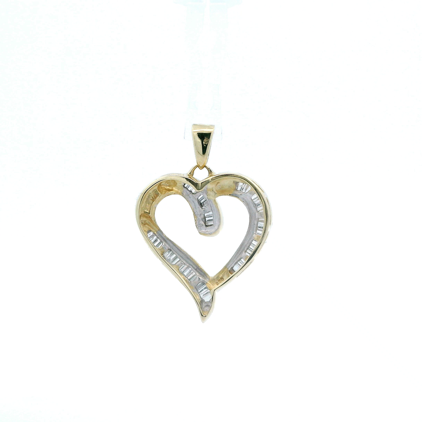 10K Yellow Gold Heart Pendant