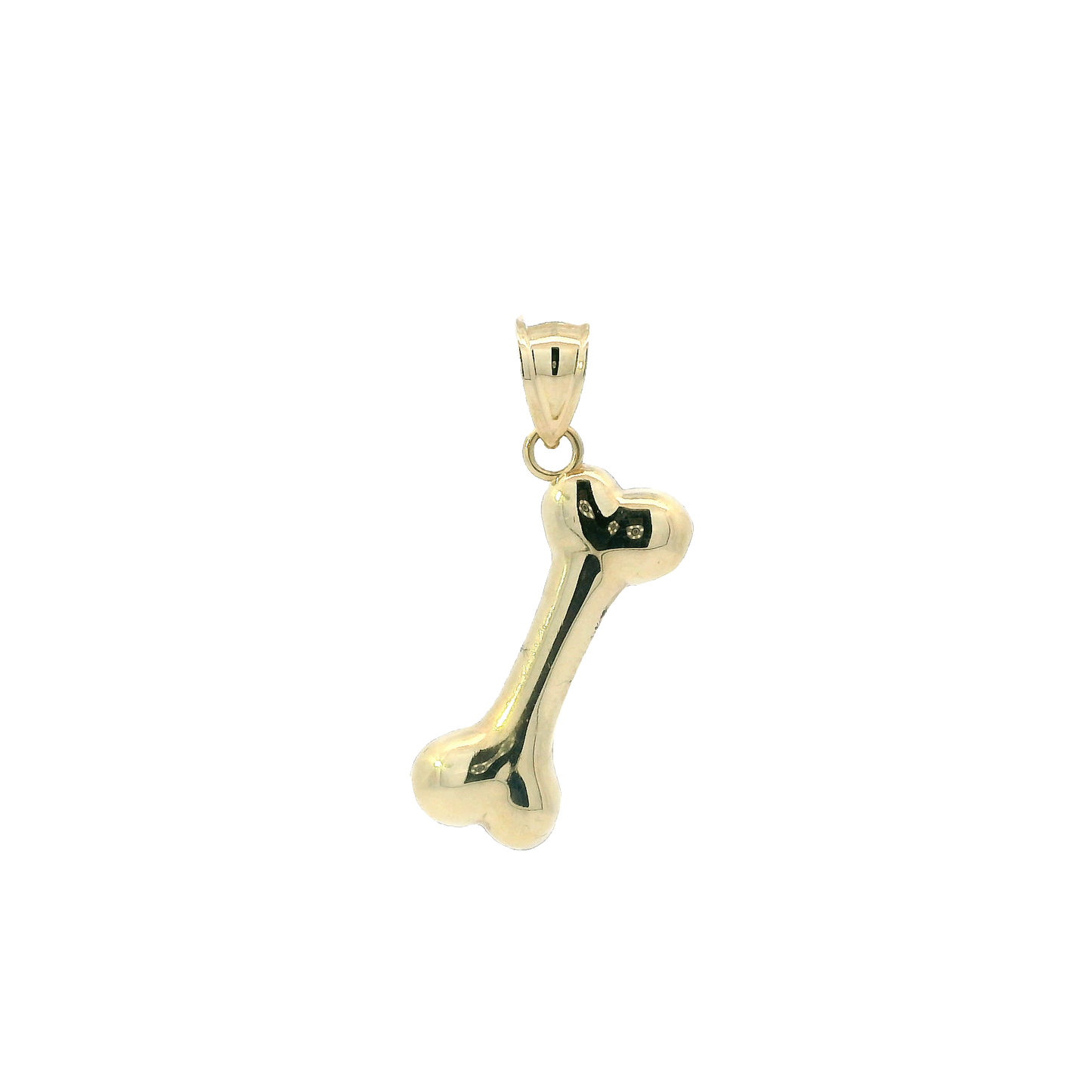 10K Yellow Gold Bone Pendant