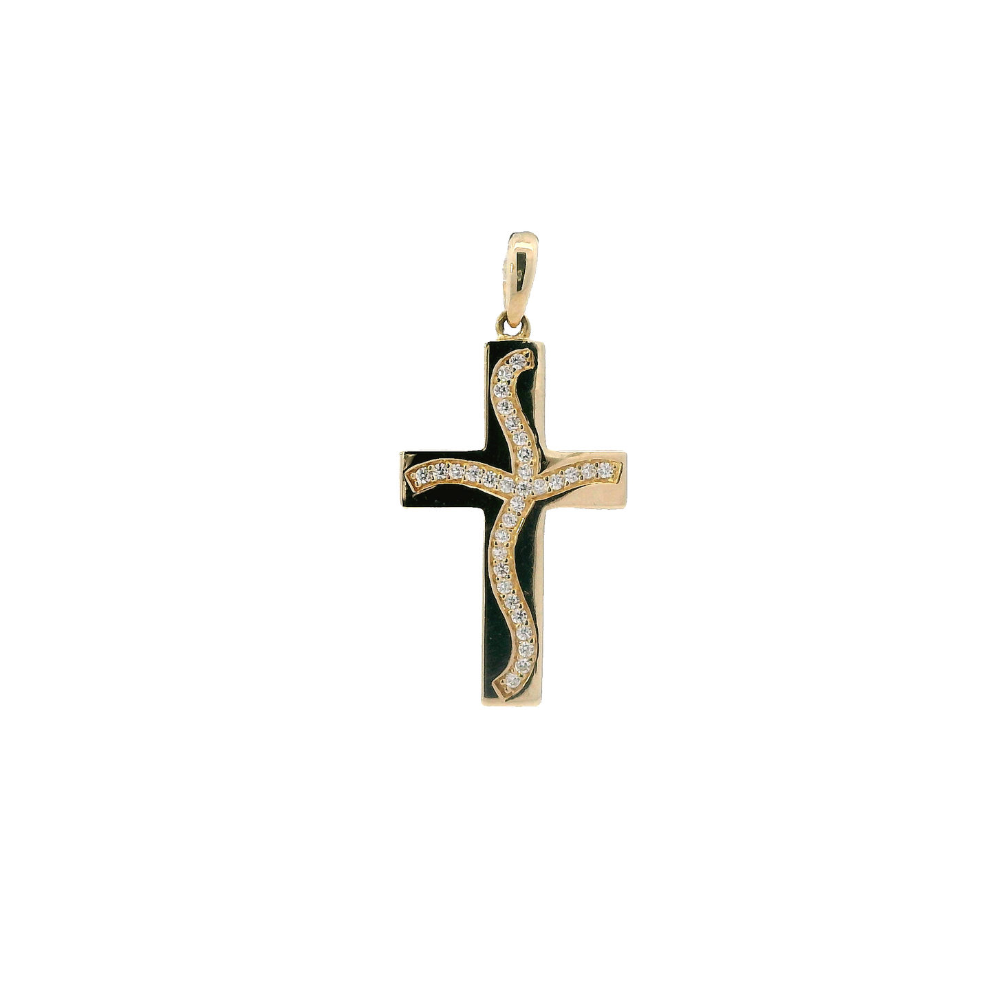 14K Yellow Gold Cross Pendant