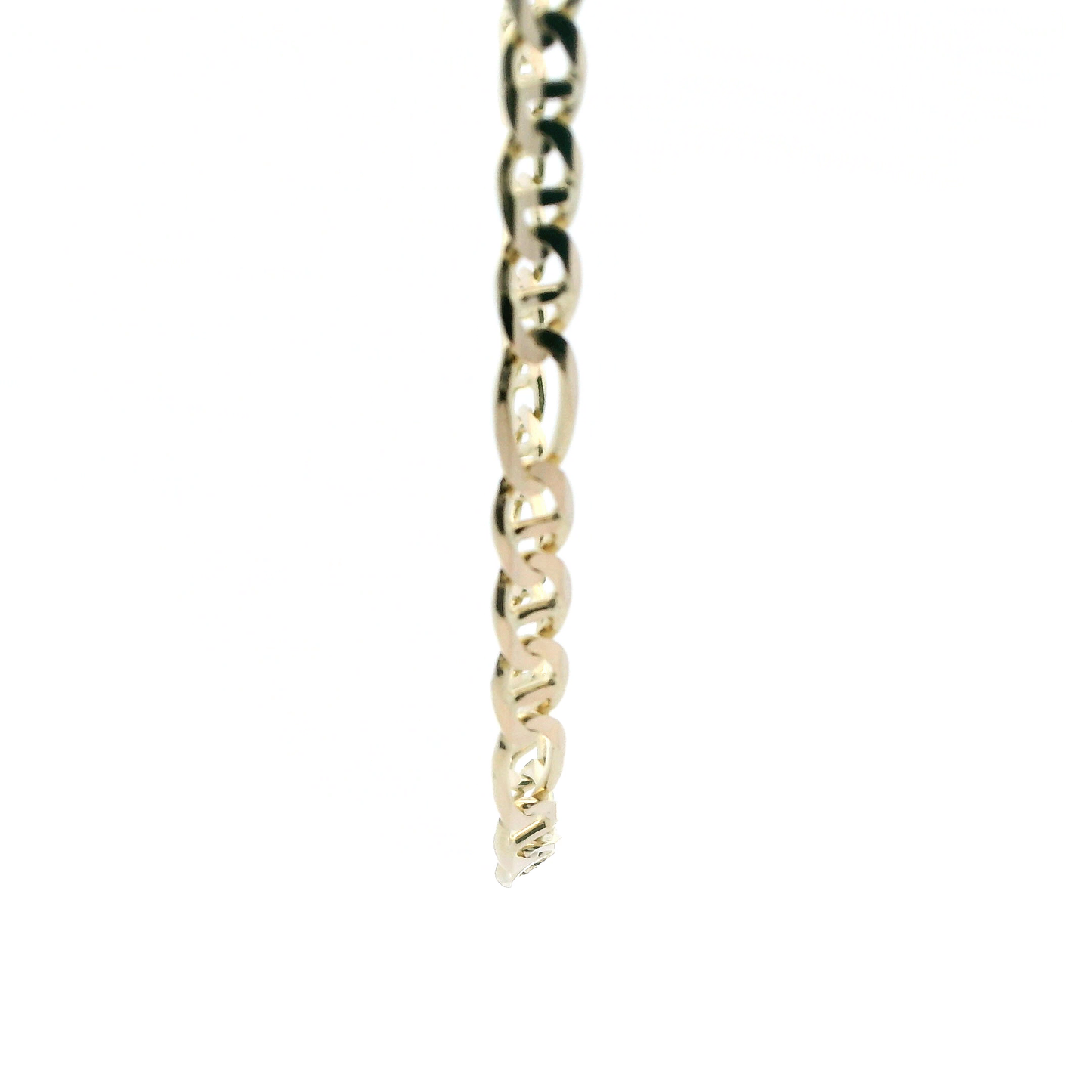 14K Yellow Gold 22.5" Figaro Mariner Chain