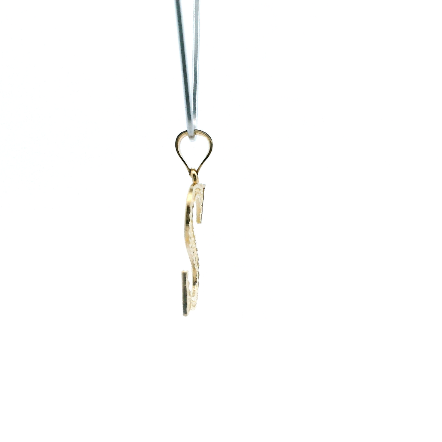 10K Yellow Gold Letter "S" Pendant