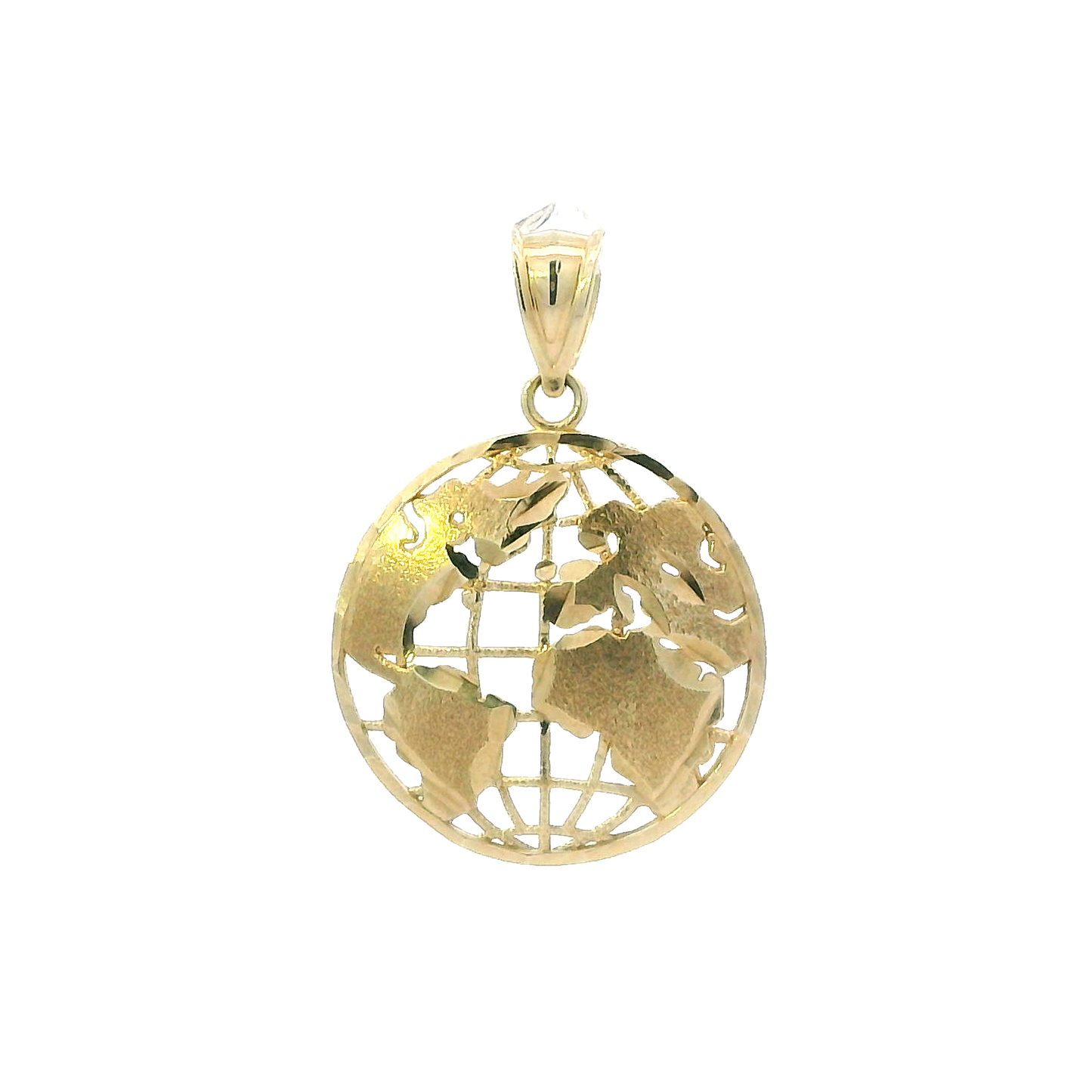 10K Yellow Gold Globe Pendant