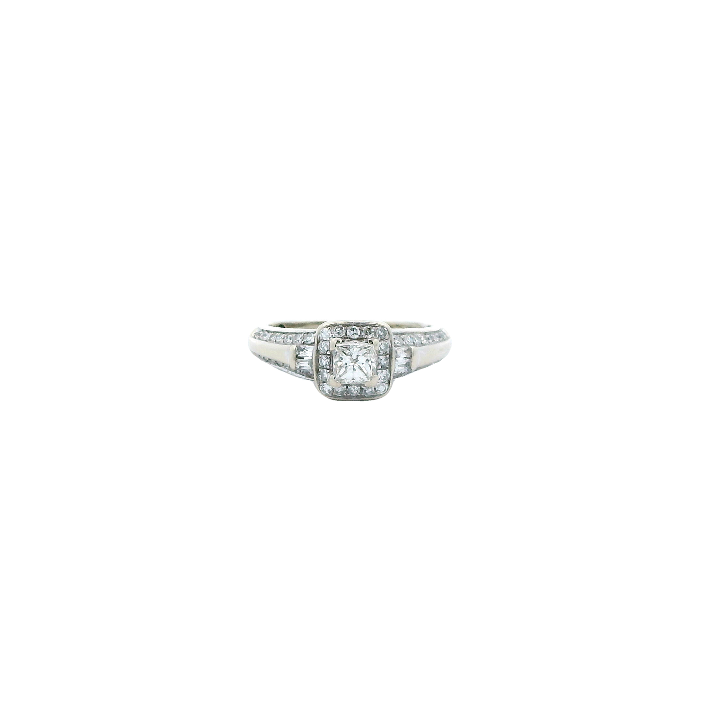 14K White Gold Diamond Womens Ring - 0.40ct