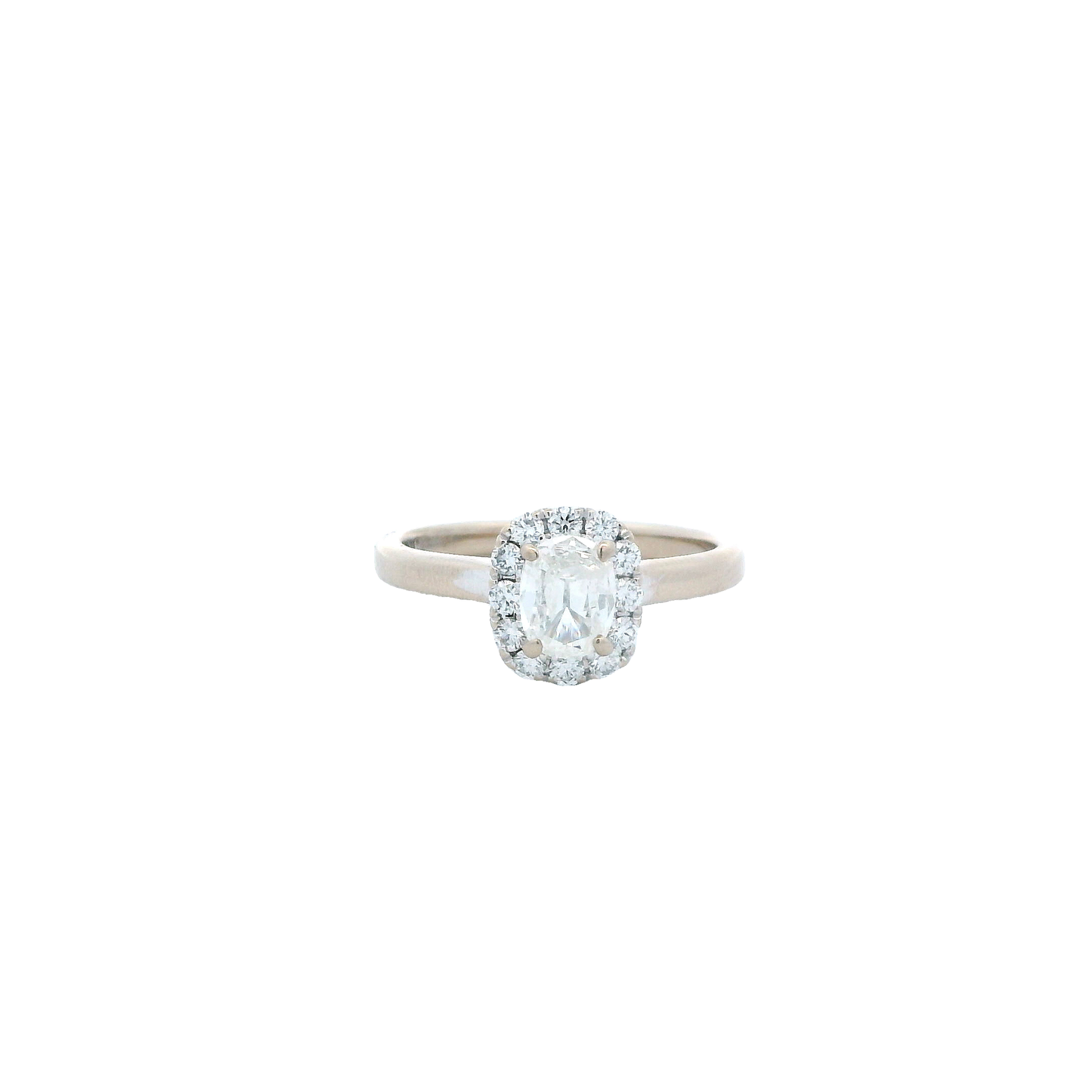 18K White Gold Diamond Womens Ring - 0.78ct