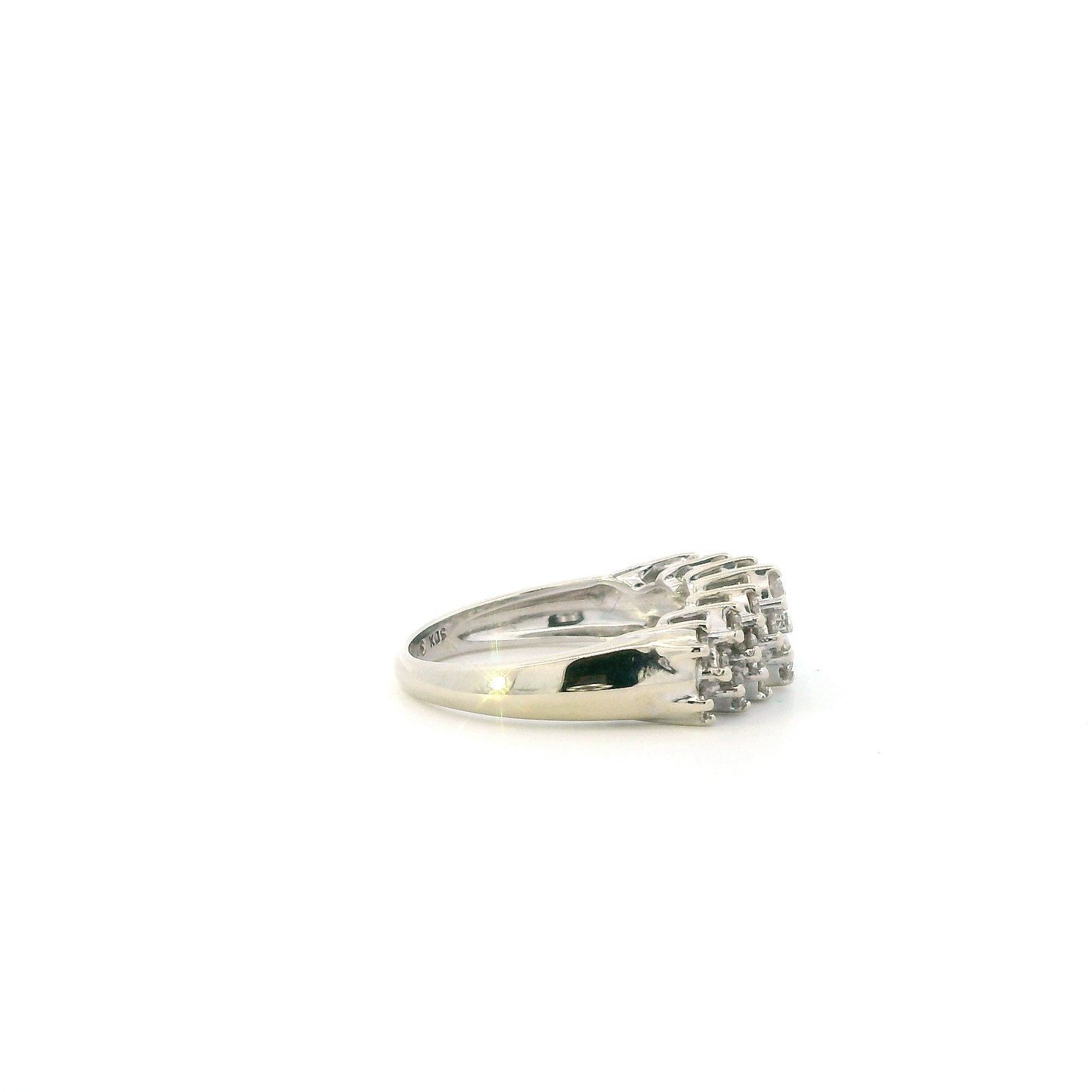 14K White Gold Diamond Womens Ring - 1.00ct