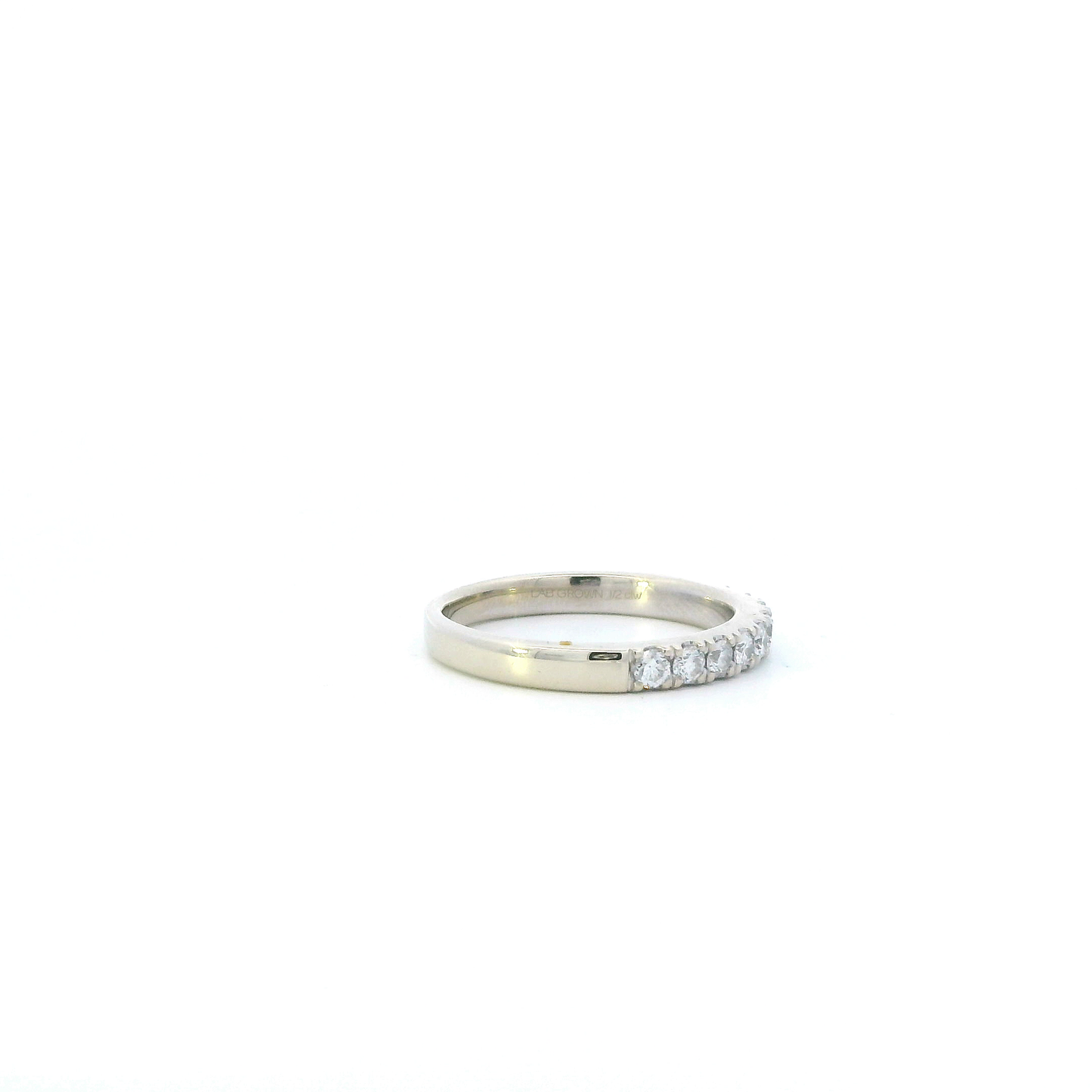 14K White Gold Lab Grown Diamond Womens Ring - 0.50ct