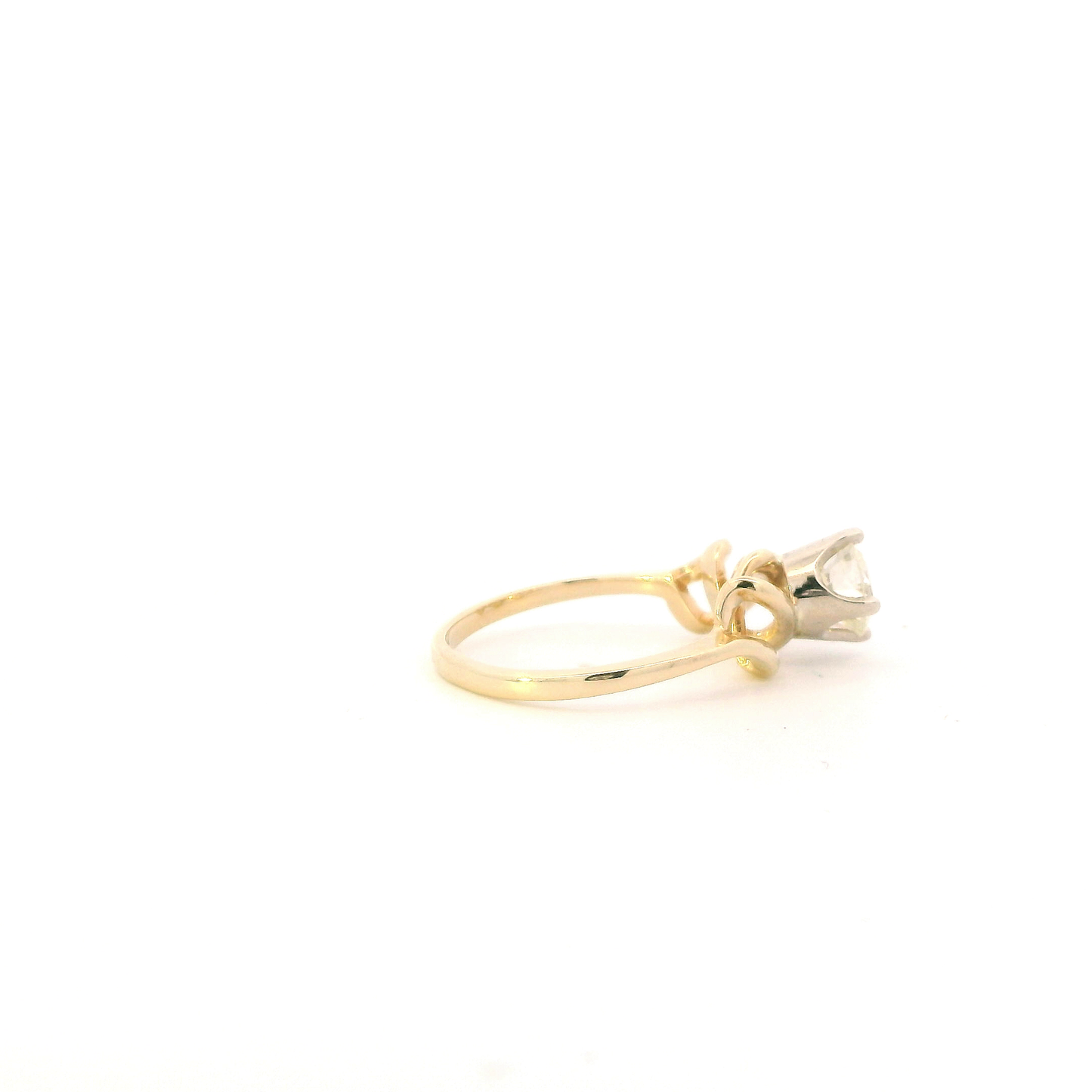 14K Yellow Gold Diamond Womens Ring -0.80ct
