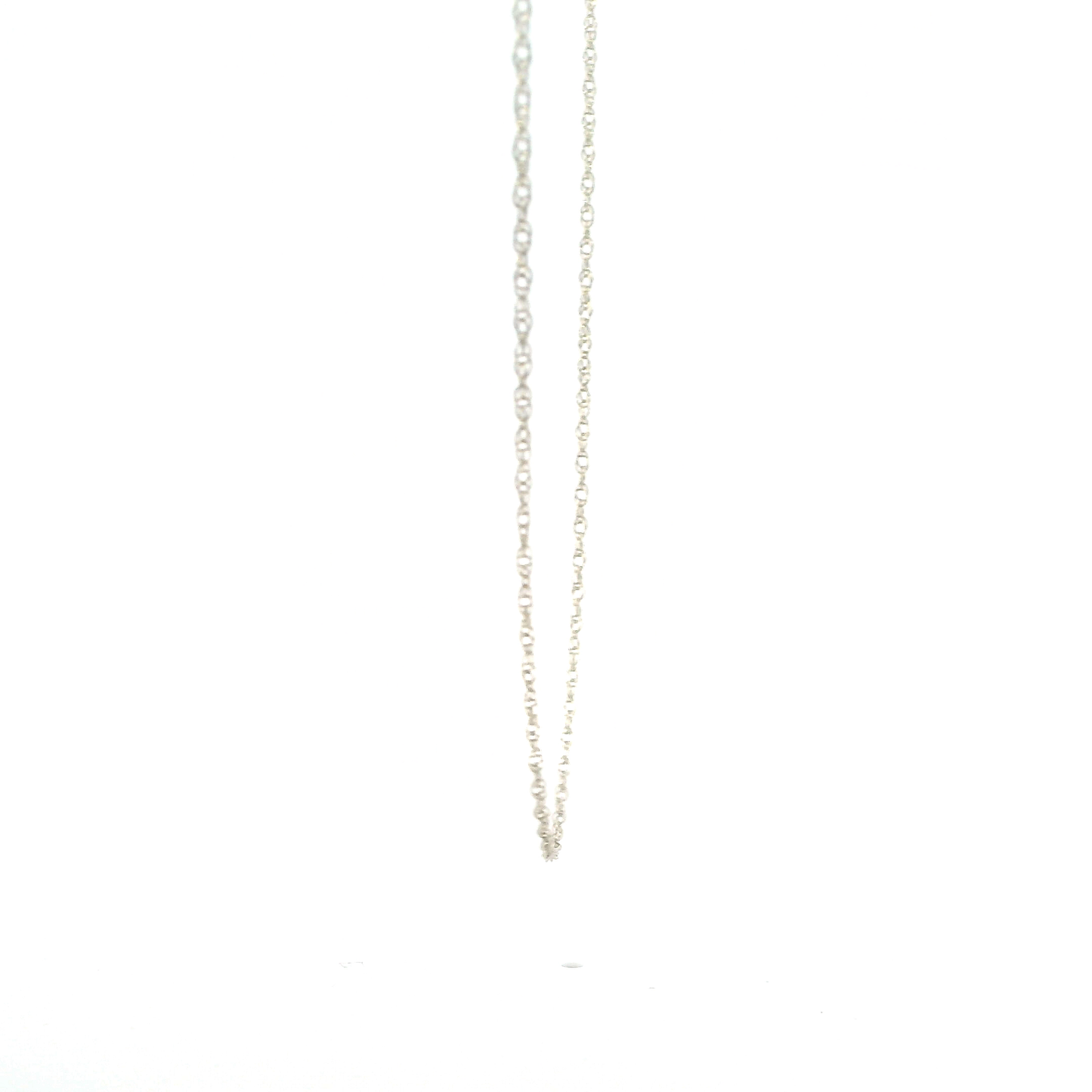 14K White Gold 19" Rope Chain