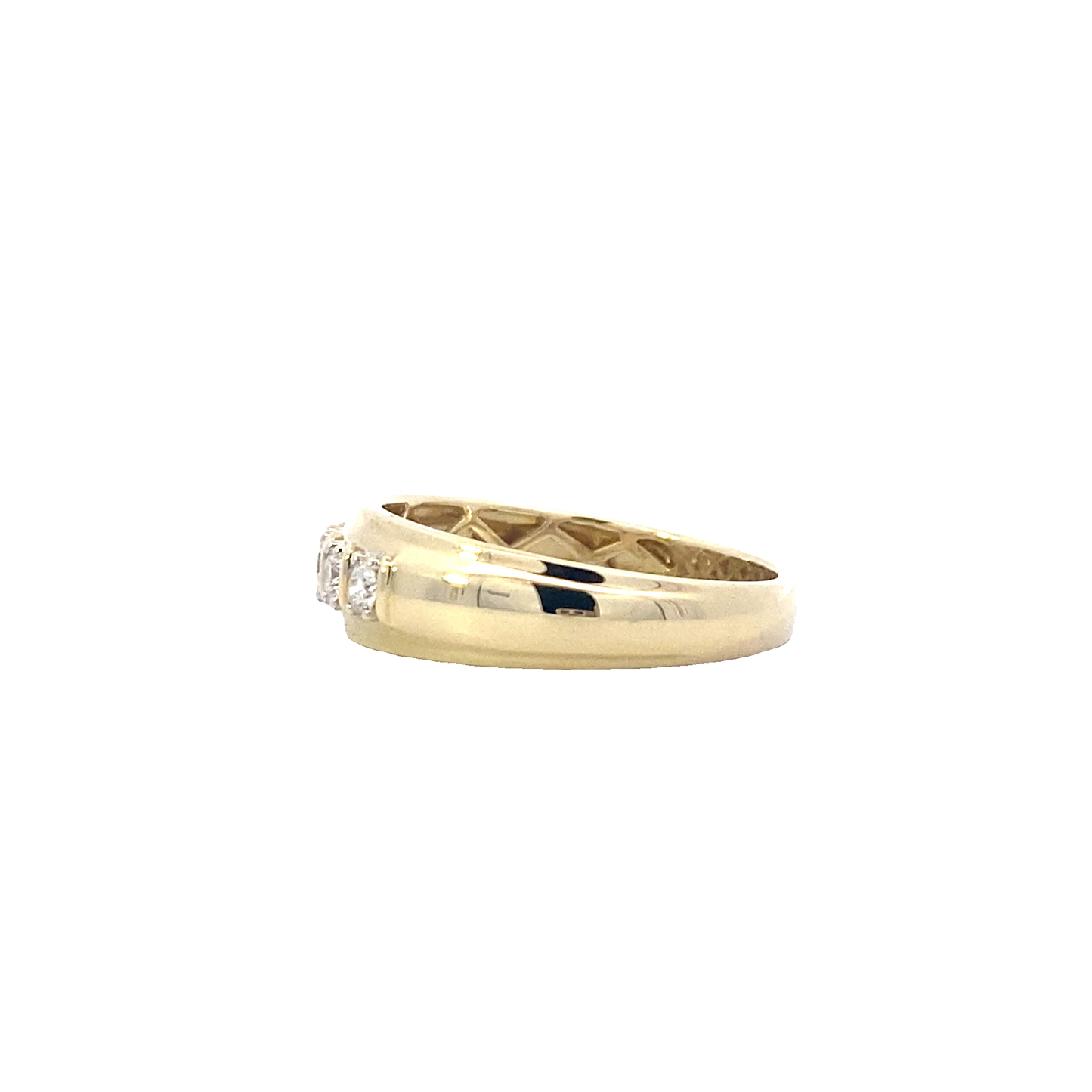 10K Yellow Gold Lab Grown Men's Diamond Ring - 0.30ct