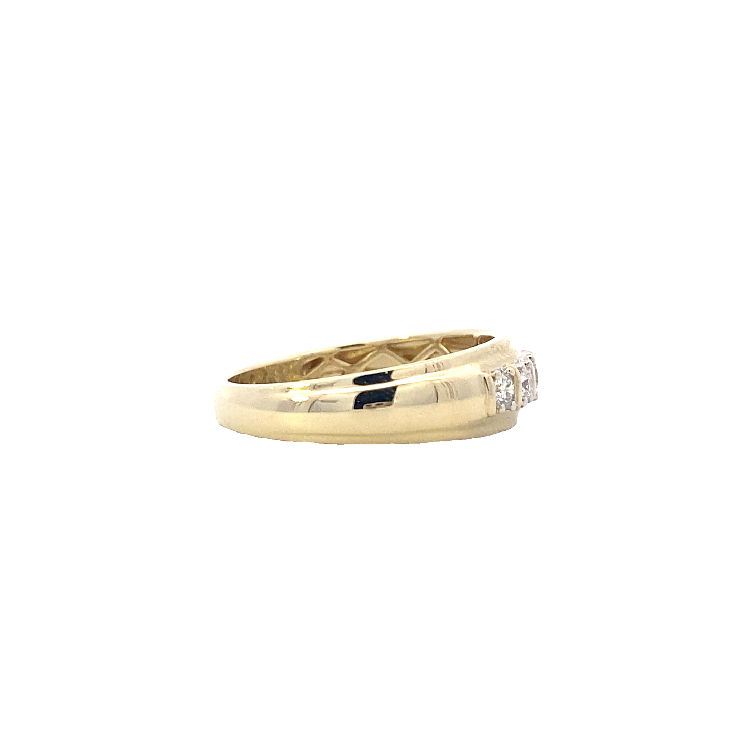 10K Yellow Gold Lab Grown Men's Diamond Ring - 0.30ct